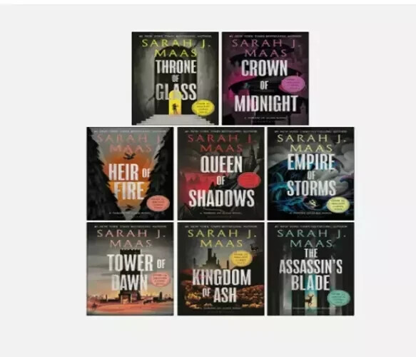 Throne Of Glass 8 book Set by Sarah J Maas (paperback), Free shipping in the US