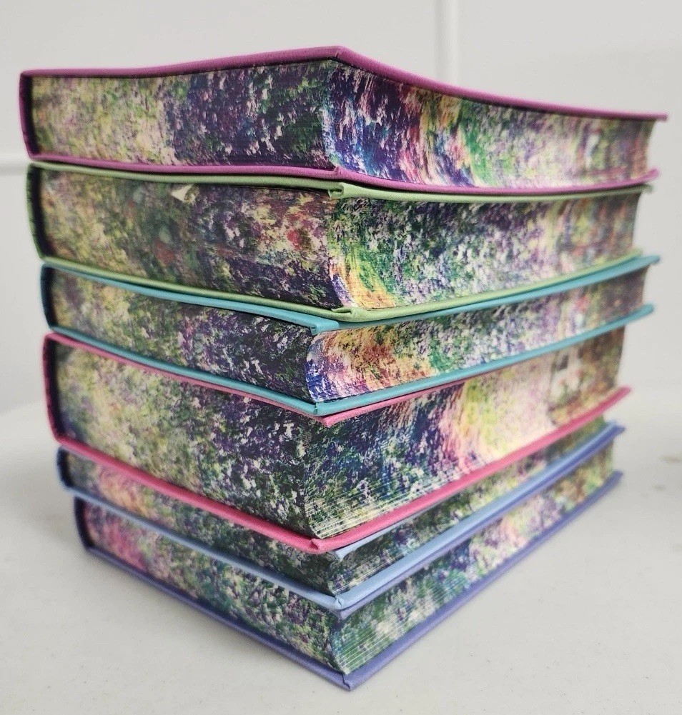Jane Austen 6 Book Faux Leather Bound Set with Decorative Pages New