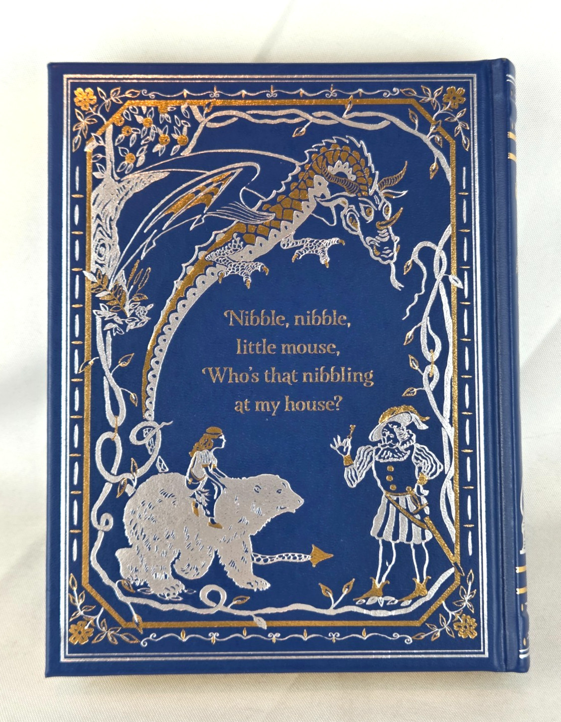 THE BLUE FAIRY BOOK Andrew Lang Illustrated Bonded Leather Gilded Pages *SEALED*