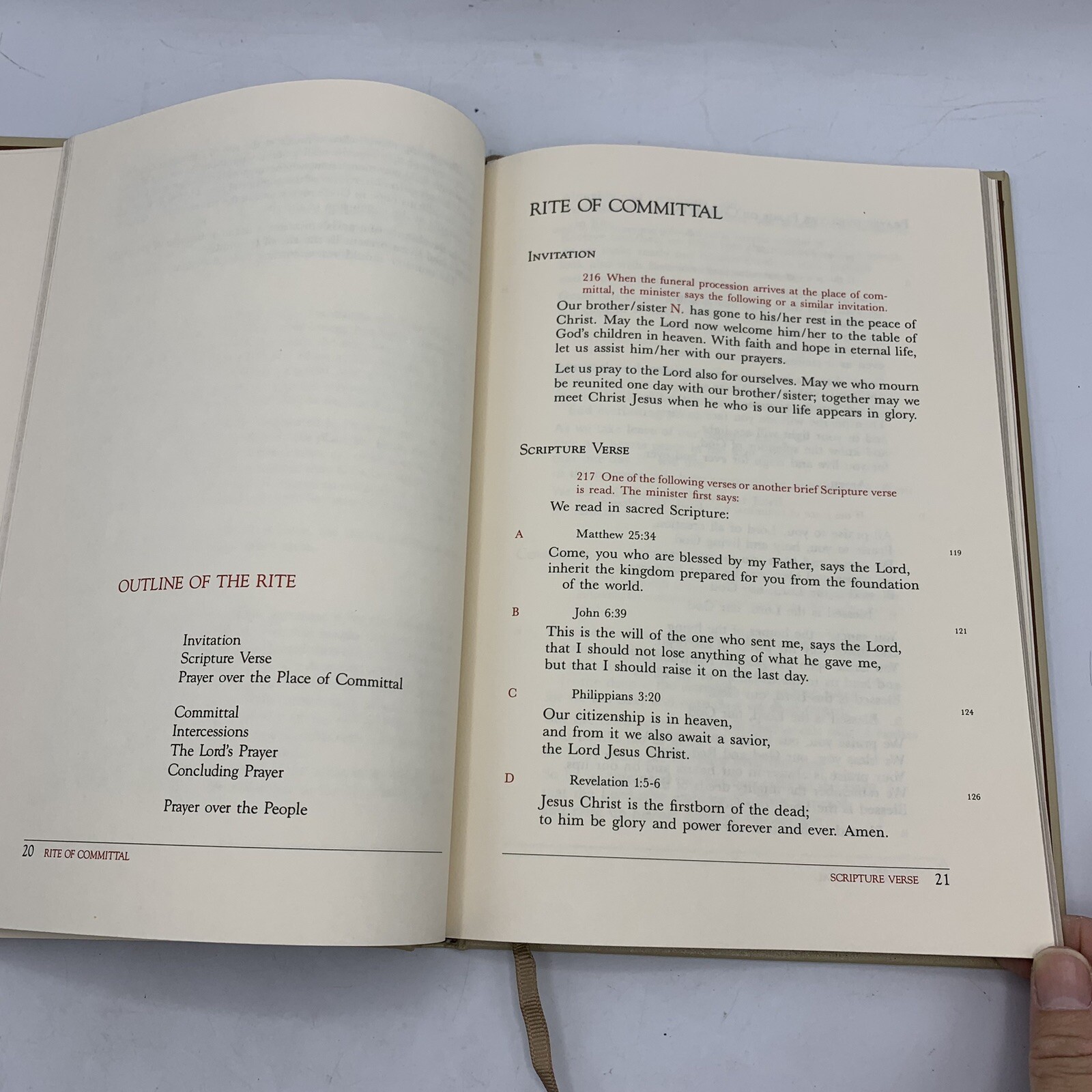 Order of Christian Funerals: Rite of Committal 1989 + Vigil & Related Rites 1990