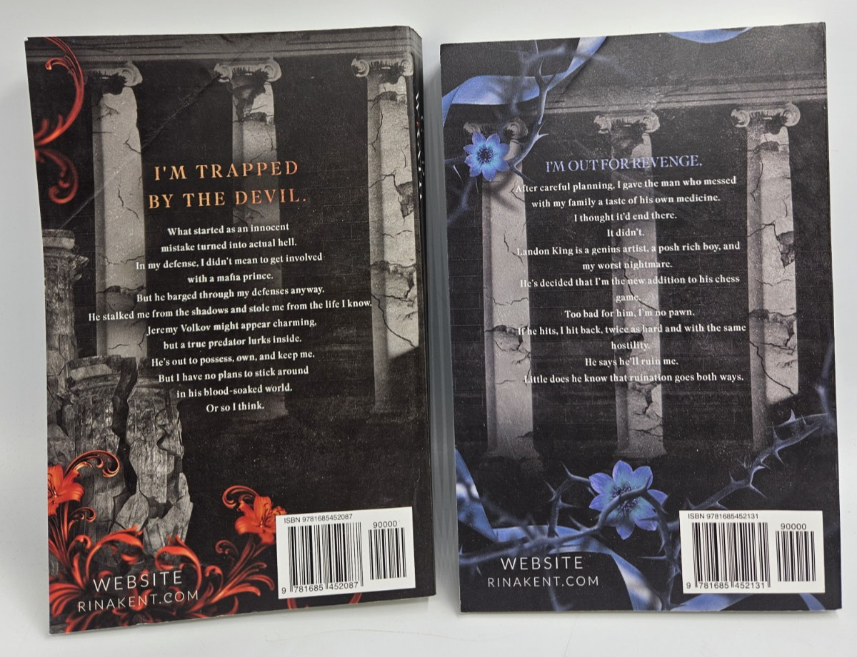 Rina Kent – Legacy of Gods Series Paperback Book 3 & 4 | English USA STOCK