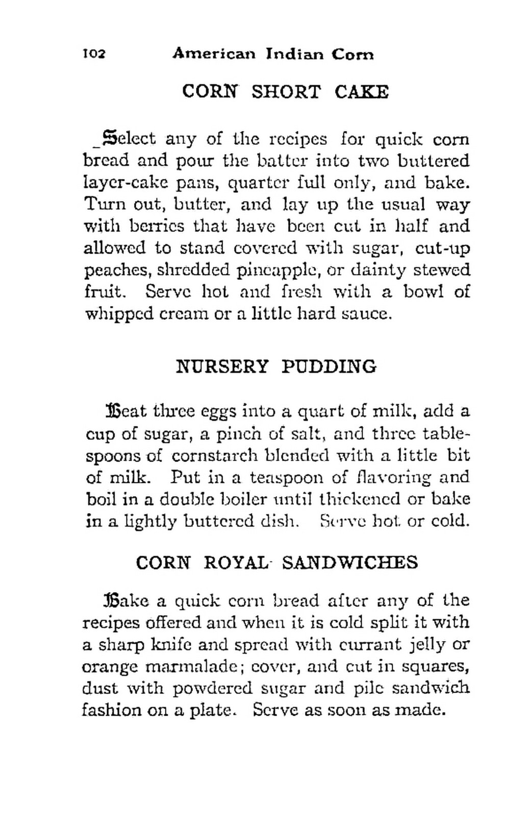 1917 American Indian Corn Cook Book 150 Ways to Prepare and Cook It 150 Pages