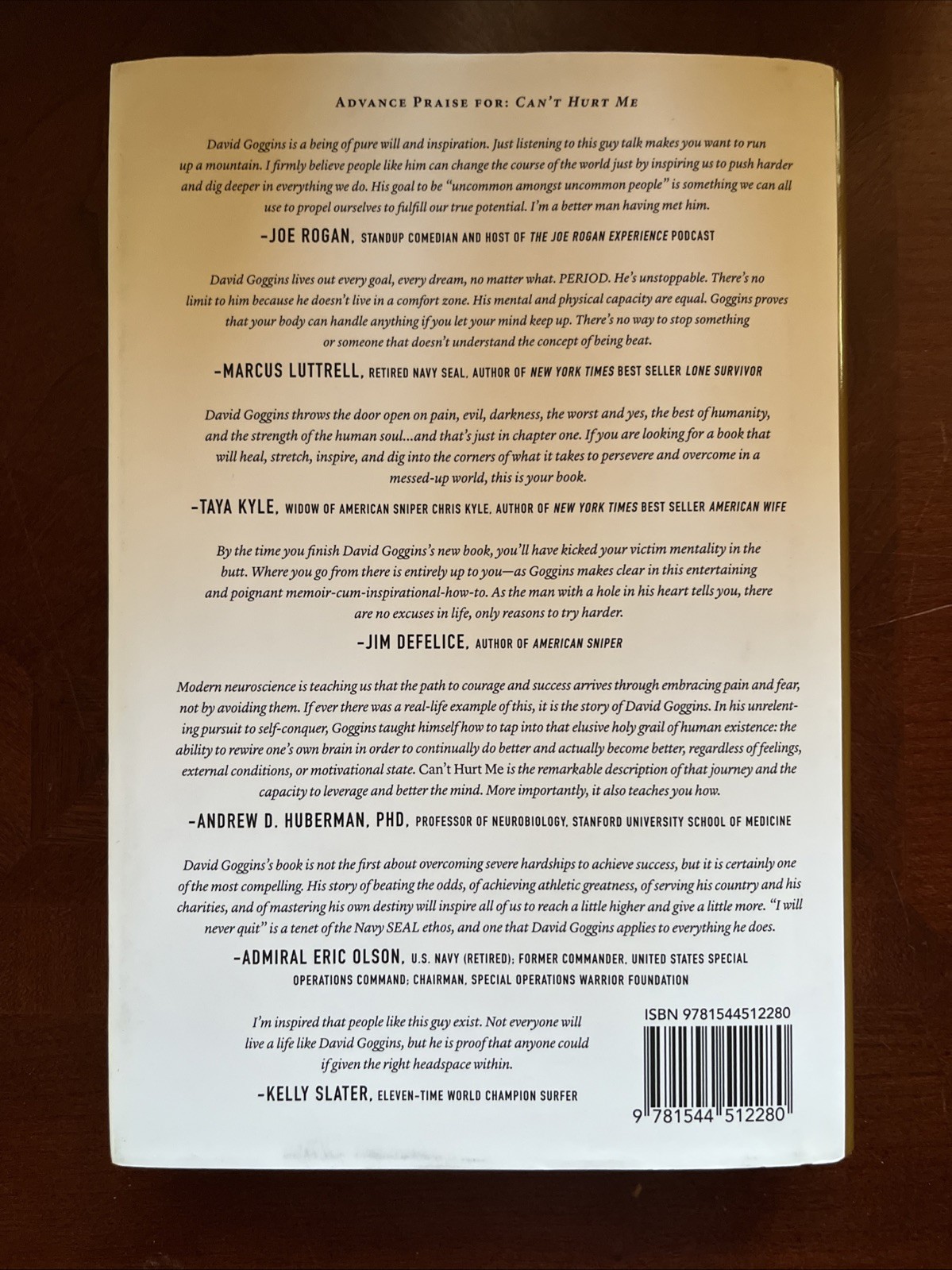 Can’t Hurt Me by David Goggins (2018, Hardcover, First Edition/1st Printing)