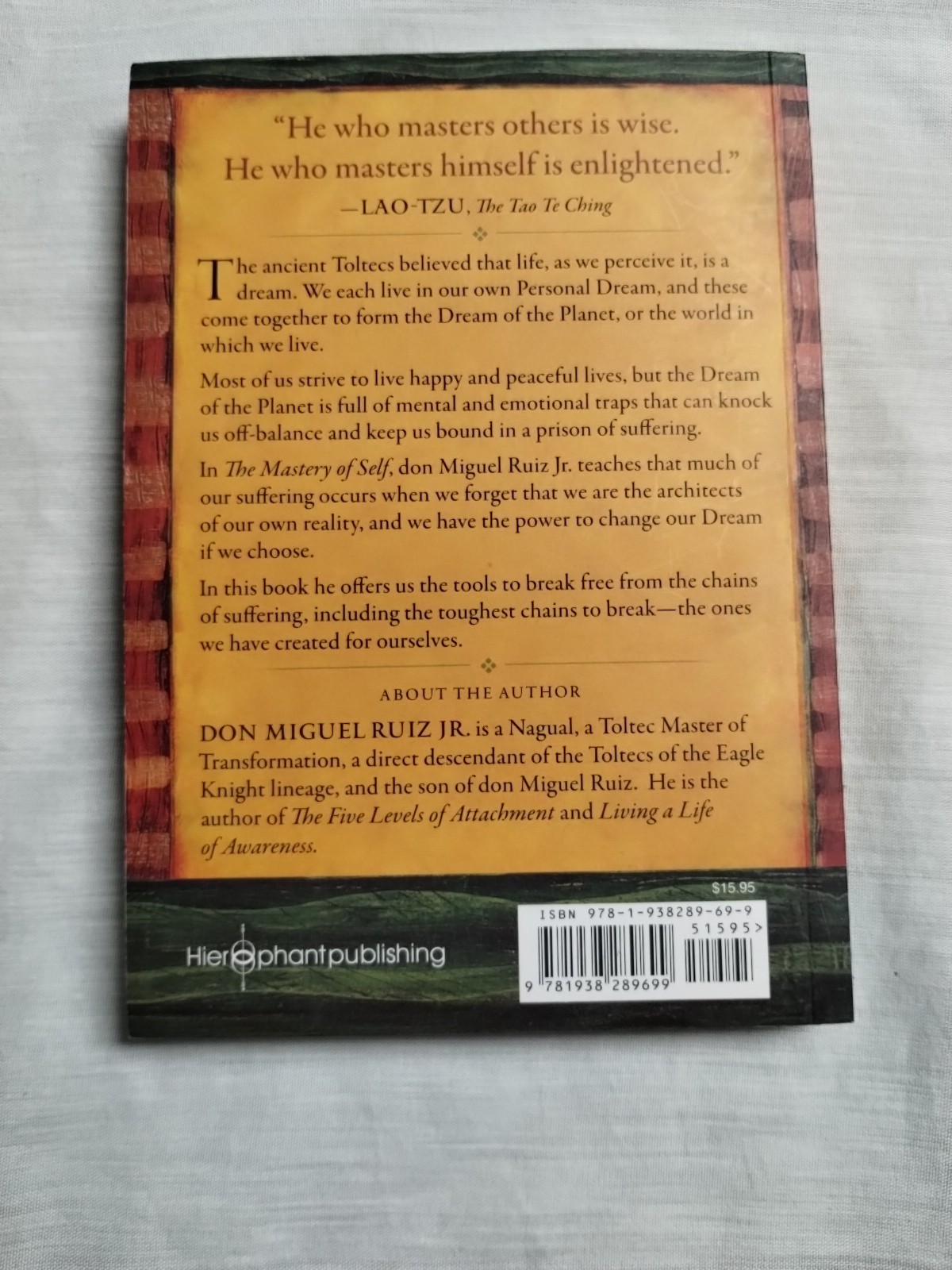 The Mastery of Self : A Toltec Guide by Don Miguel Ruiz Jr. Paperback