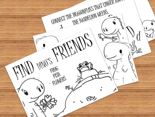 DIGITAL- 2025 Merrick D E F Children’s Dinosaur ACTIVITY BOOK *PRINT REQ’D* 13p