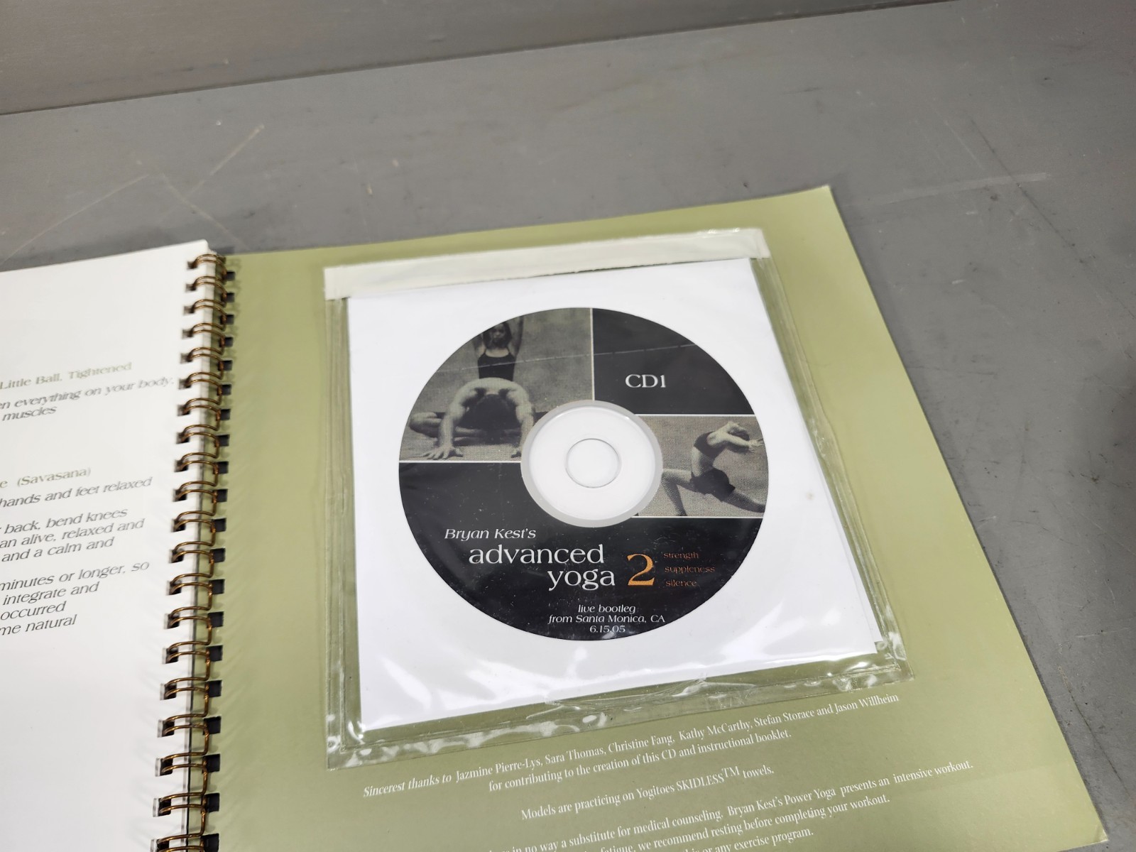 Bryan Kest’s Advanced Yoga 2 – 90 minute Workout Training Booklet w/ 2 Audio CD