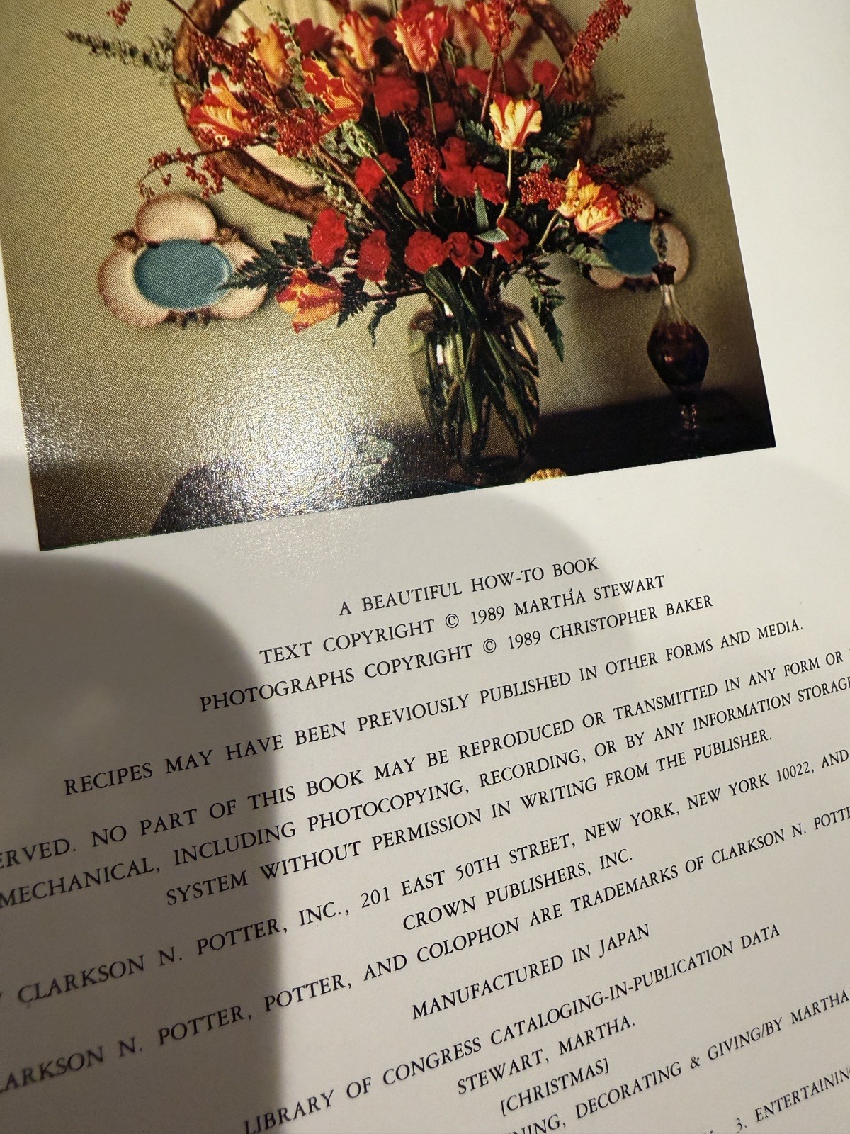Martha Stewart’s Christmas 1989 Holiday Entertaining Vintage Book