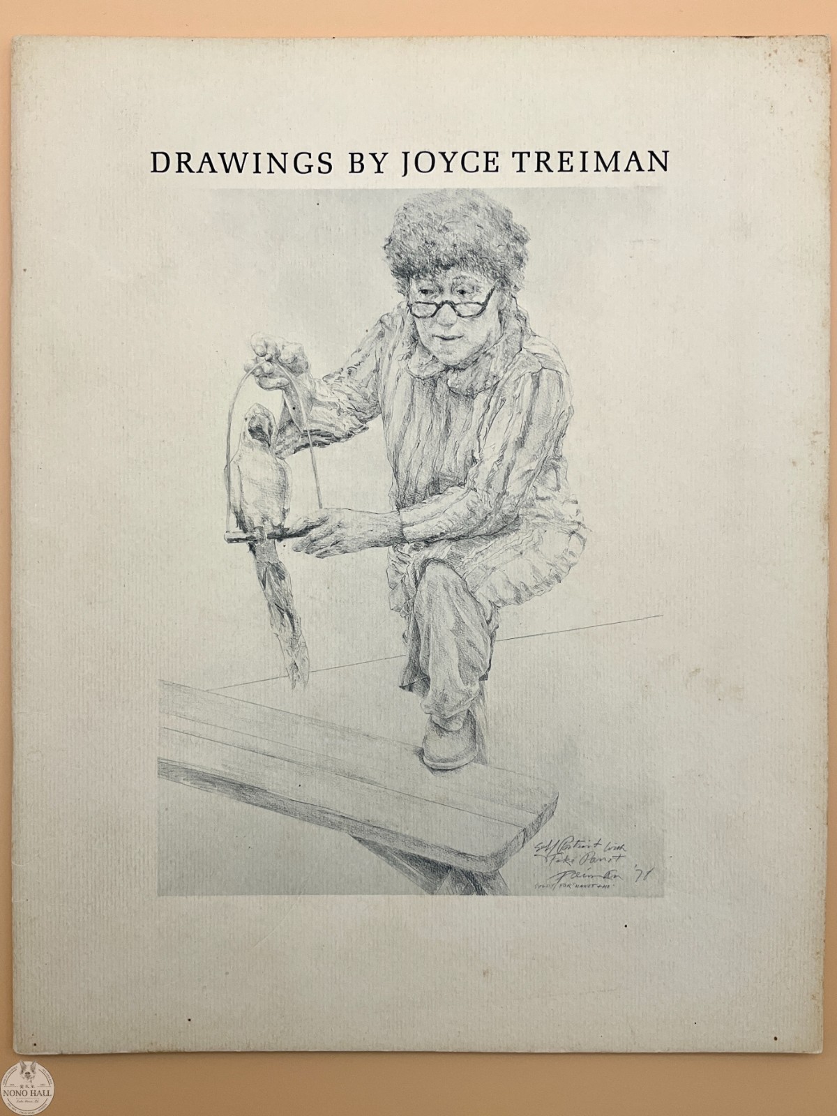 Vintage Joyce Wahl Treiman Hand Signed Art Book with Exhibition Catalogues