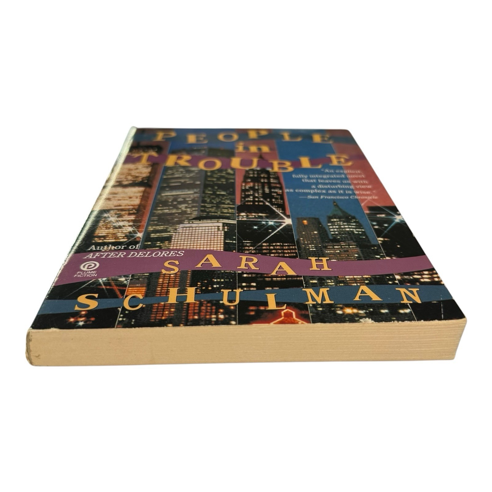 Signed People in Trouble Sarah Schulman Paperback Book LGBTQ AIDS Fiction 1990