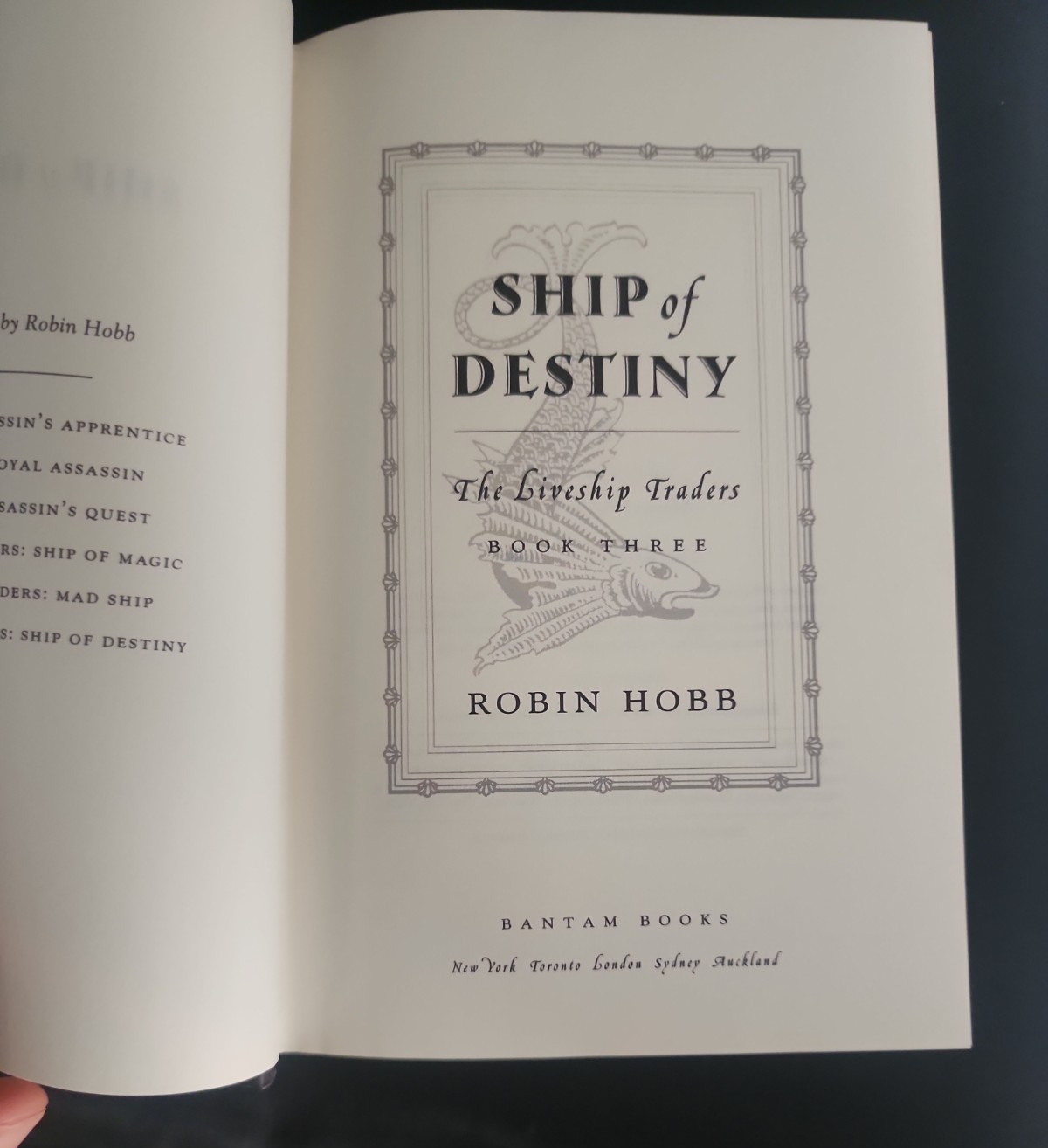 Ship of Destiny (Liveship Traders, Book 3) VG Clean HC VG DJ Book Club Ed