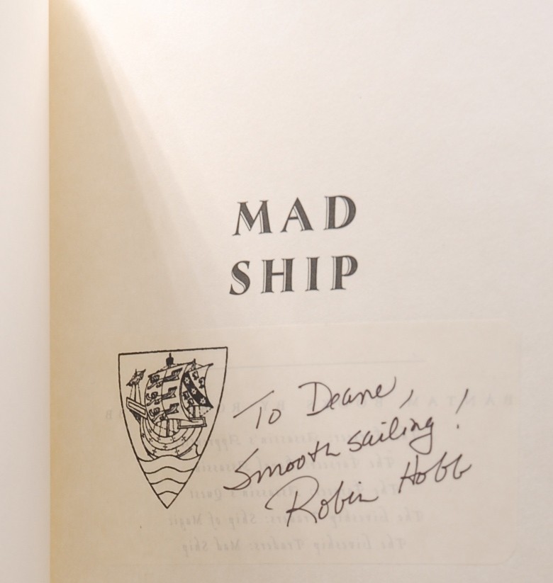 Signed First Edition Robin Hobb – Mad Ship (The Liveship Traders, Book 2) Spectr