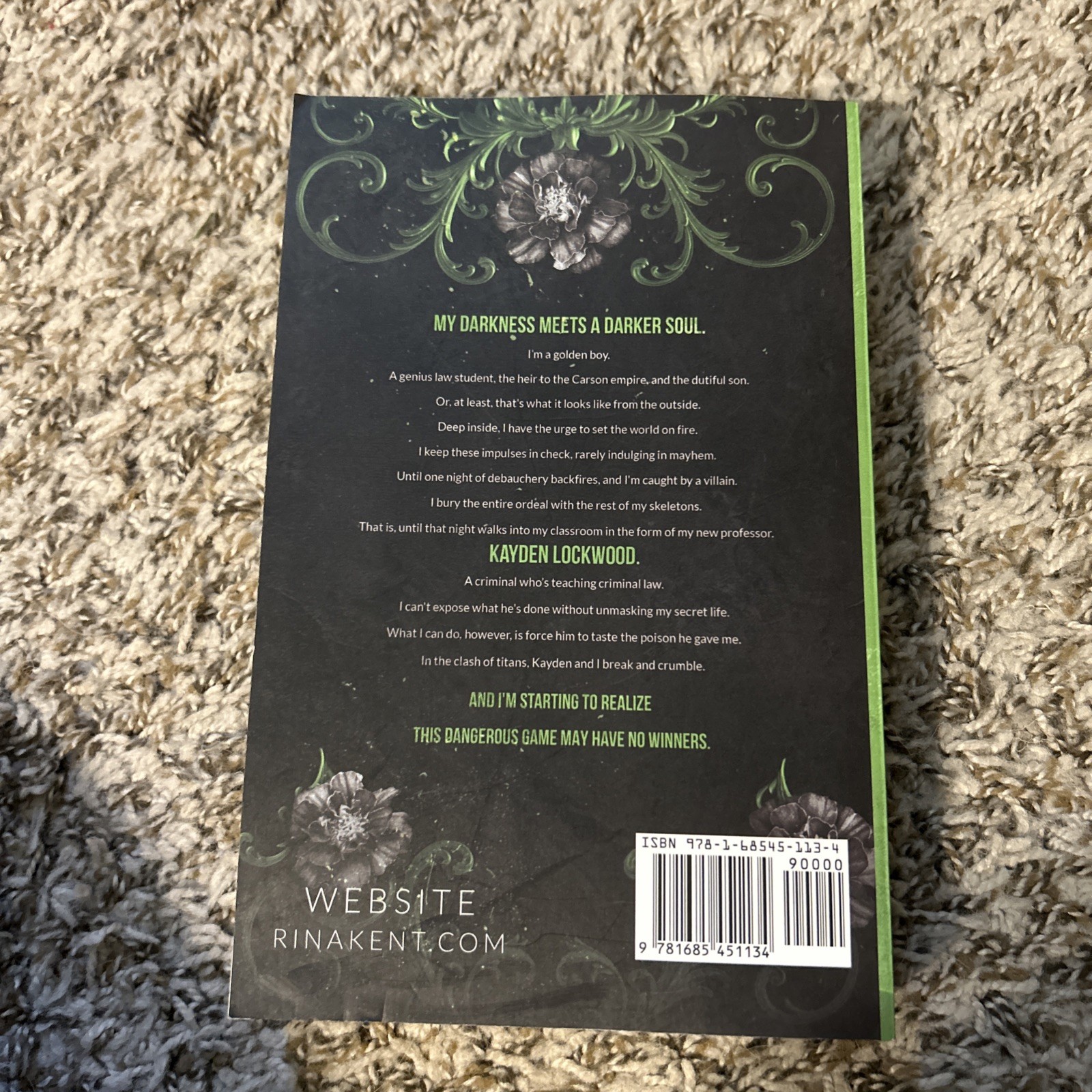 Kiss The Villain: A Dark College mm Romance (Legacy of Gods) by Rina Kent Paper