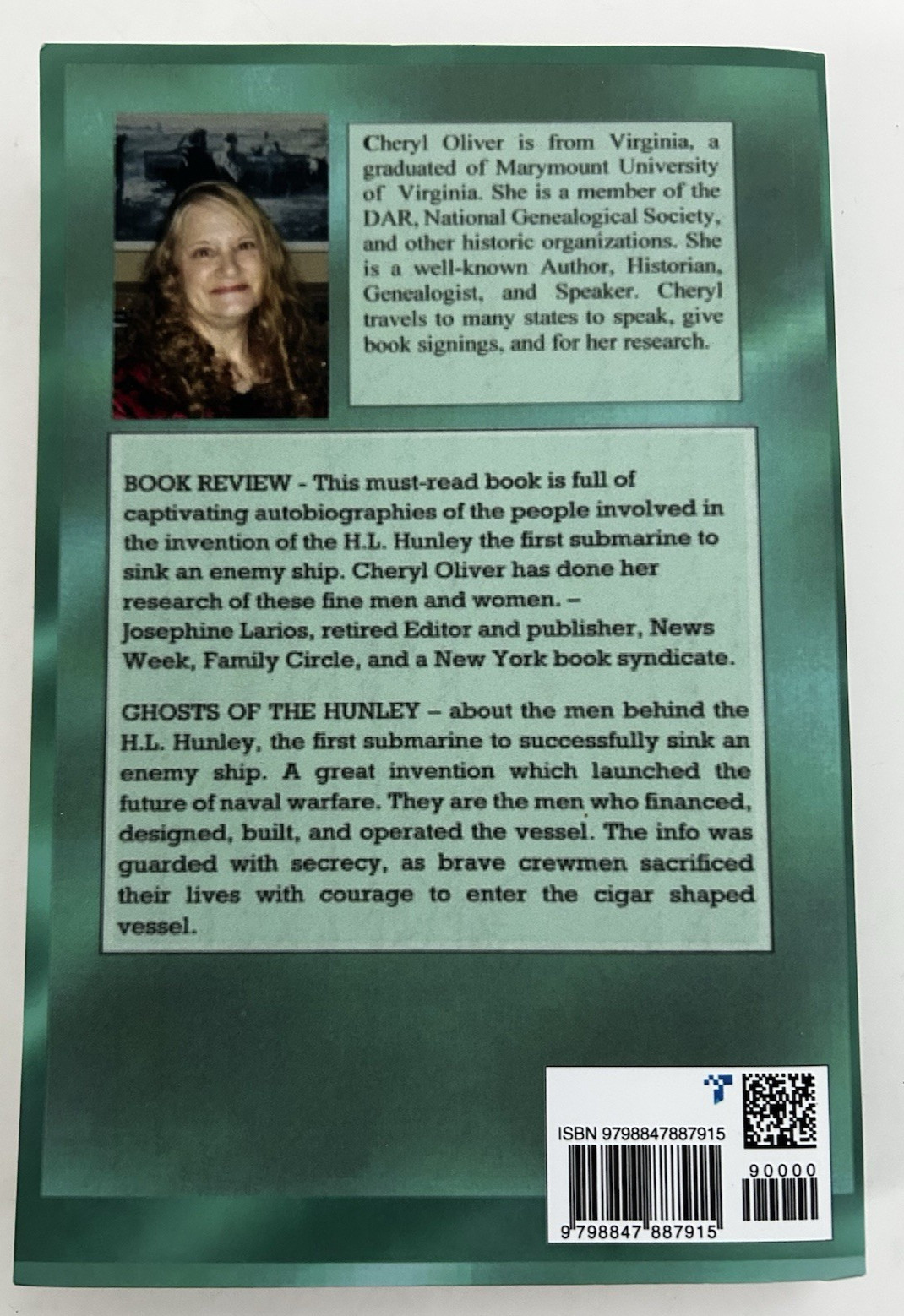 Ghosts of the Hunley From the Beginning 2002 Cheryl Oliver softcover
