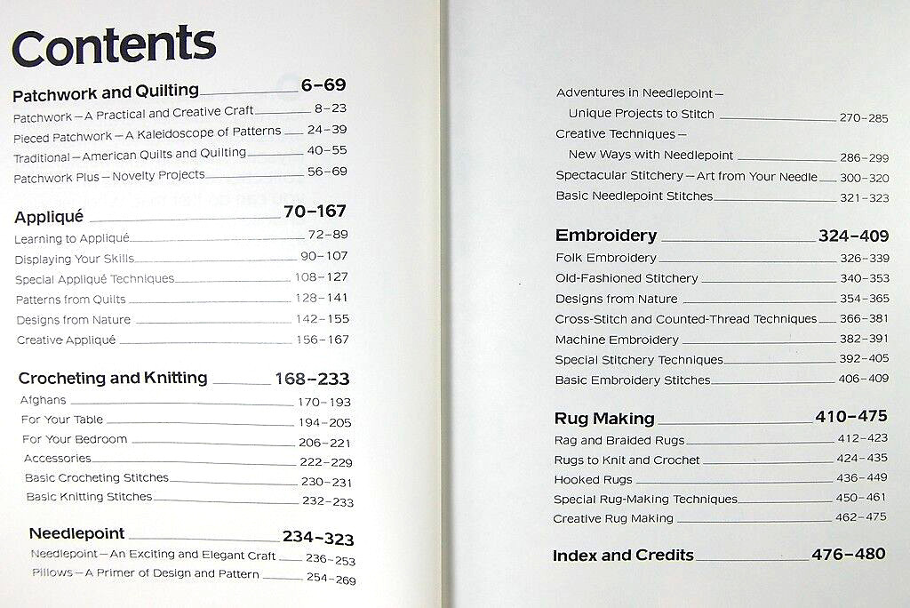 Treasury of Needlecrafts by Better Homes & Gardens 480 pages hardback 1982