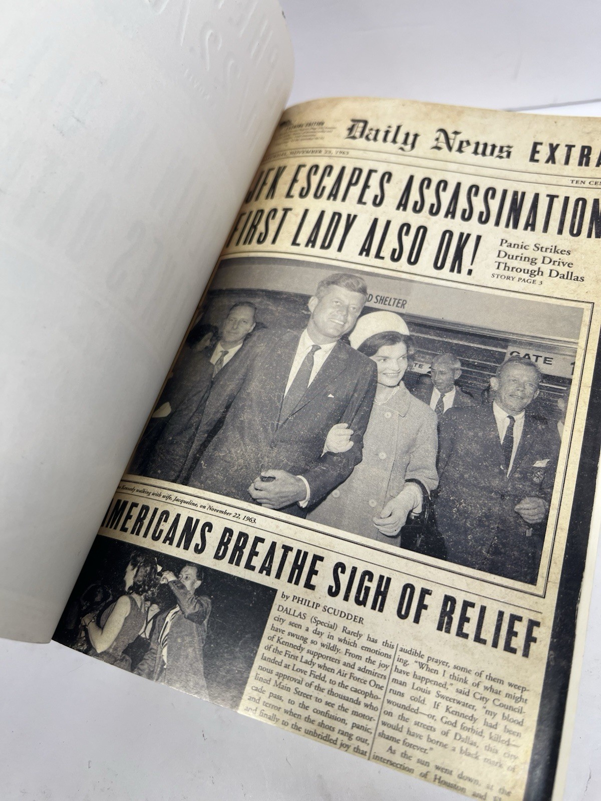 11/22/63: JFK Slain in Dallas LBJ Takes Oath by Stephen King Paperback Book PB