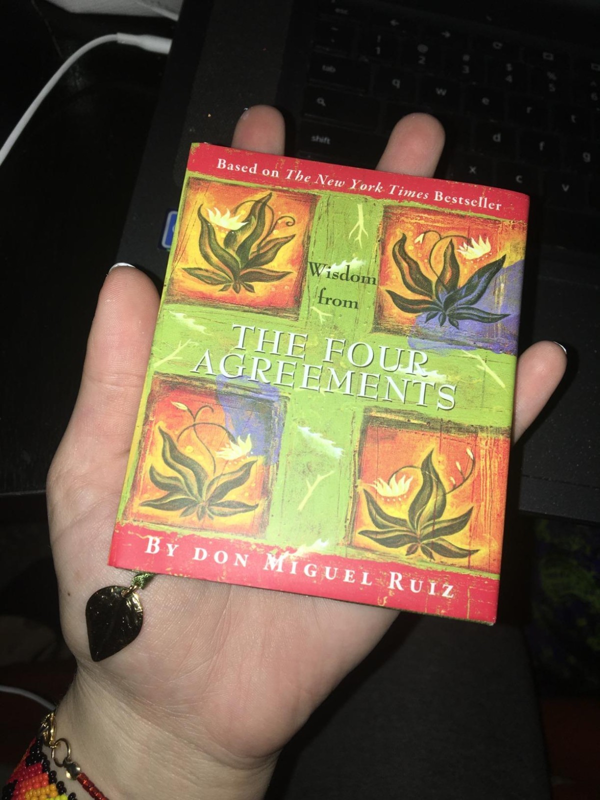 Four Agreements Wisdom Mini Book Hardcover Don Miguel Ruiz Oprah SuperSoul Sunda