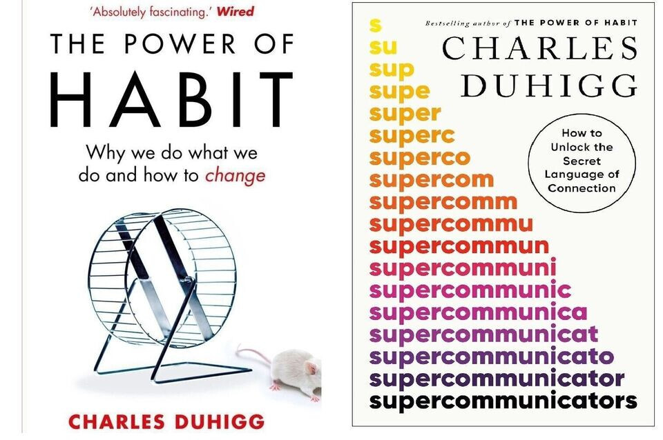 Charles Duhigg 2 Books Set The Power of Habit & Supercommunicators New Stock