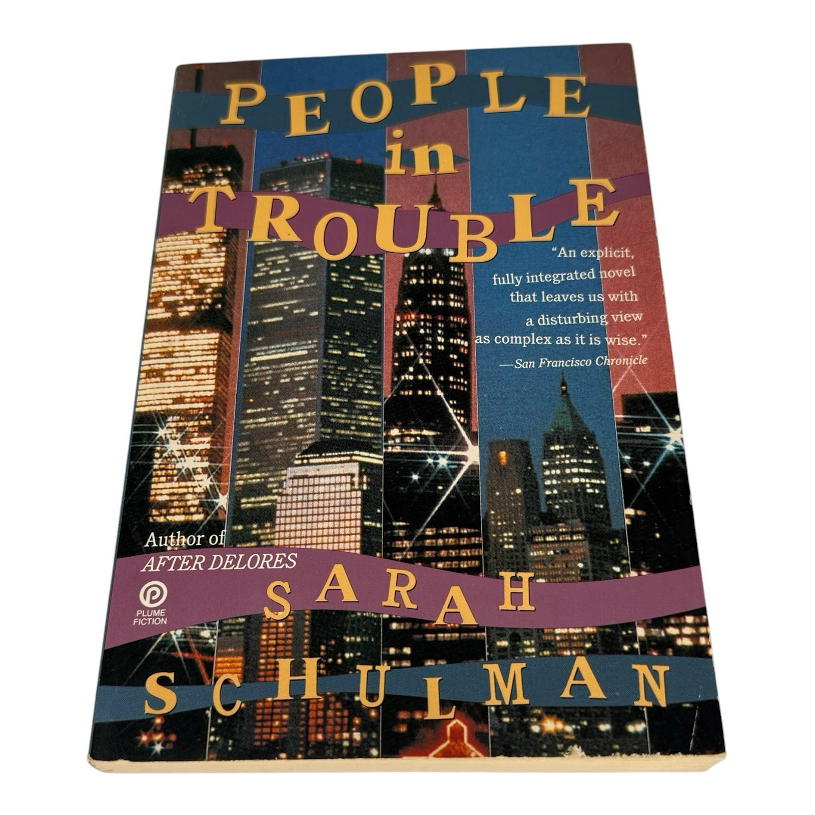 Signed People in Trouble Sarah Schulman Paperback Book LGBTQ AIDS Fiction 1990