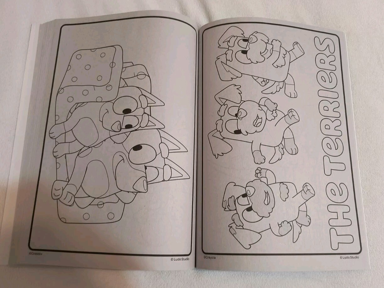 Crayola BLUEY Jumbo Coloring & Activity Book 96 Pages with Sticker Sheet New!
