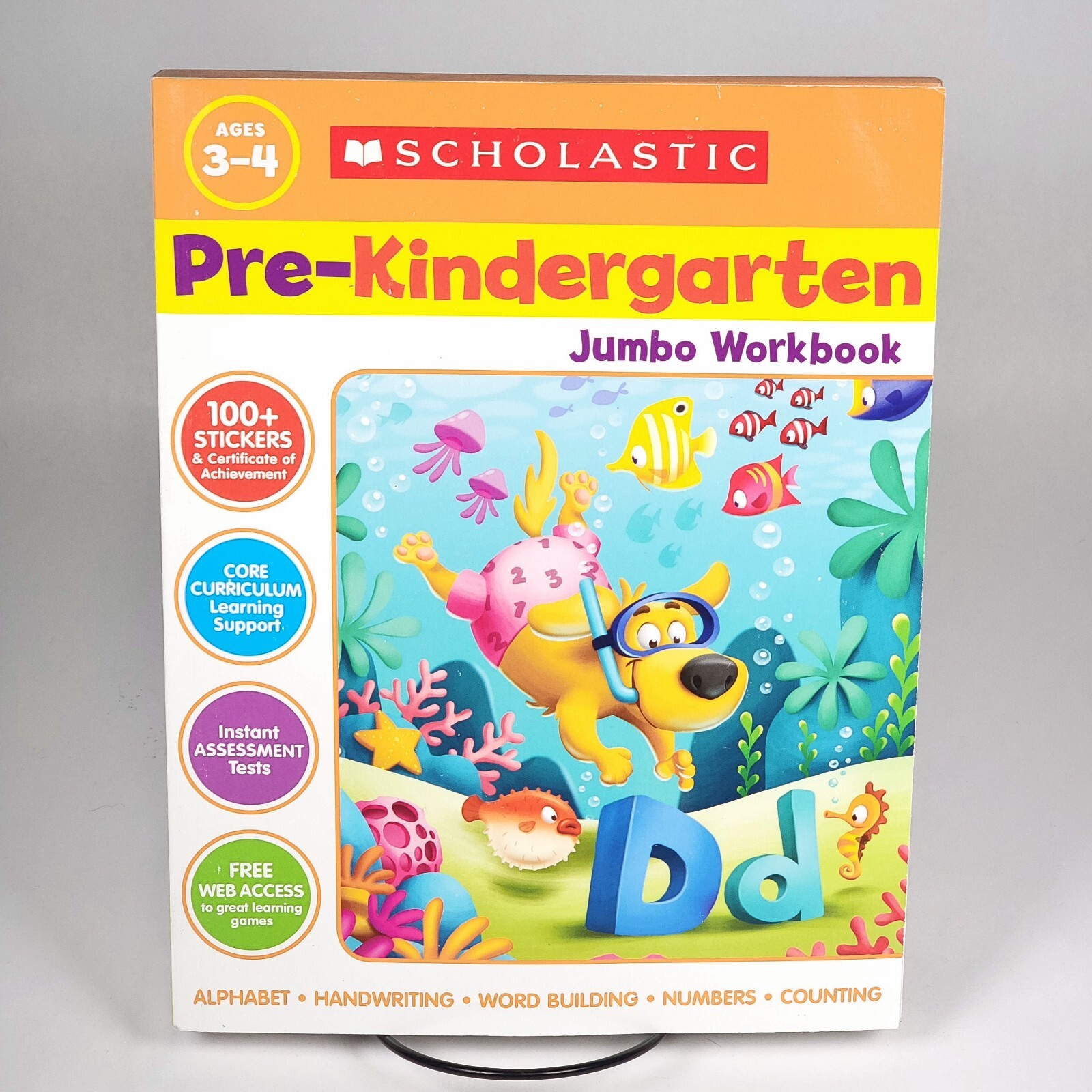 Scholastic Pre-Kindergarten Jumbo Workbooks Paperback Children Ages 3-4 New