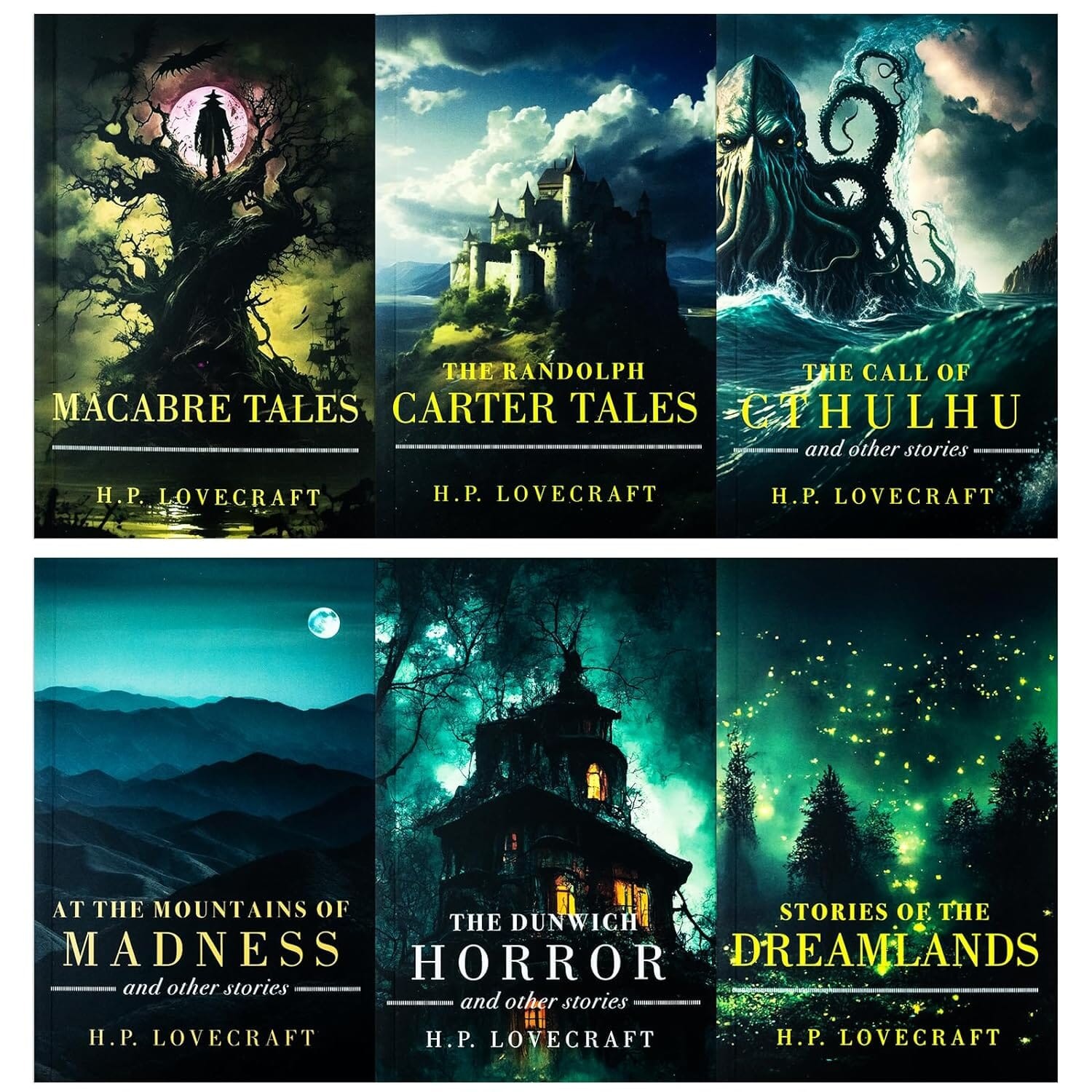 The H. P Lovecraft 6 Books Collection Set – Fiction – Paperback