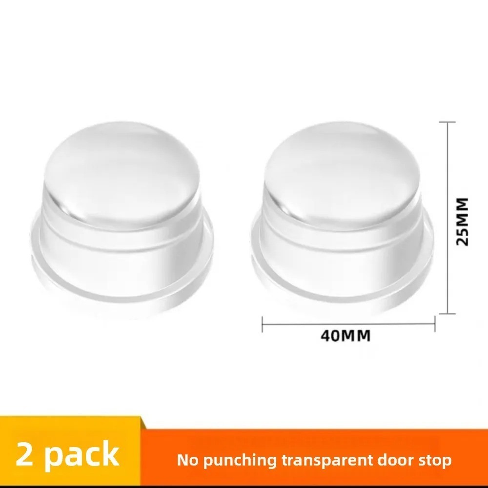 1pcs Silicone Door Stopper Transparent Anti-Bump Pad Wall Protector – NEW