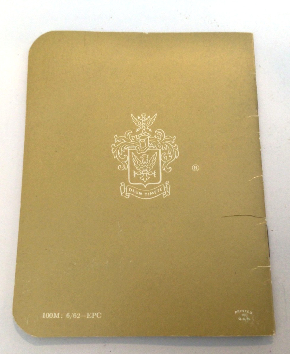 Dale Carnegie The Little Golden Book of Rules Booklet 1960’s Vintage Pocketbook