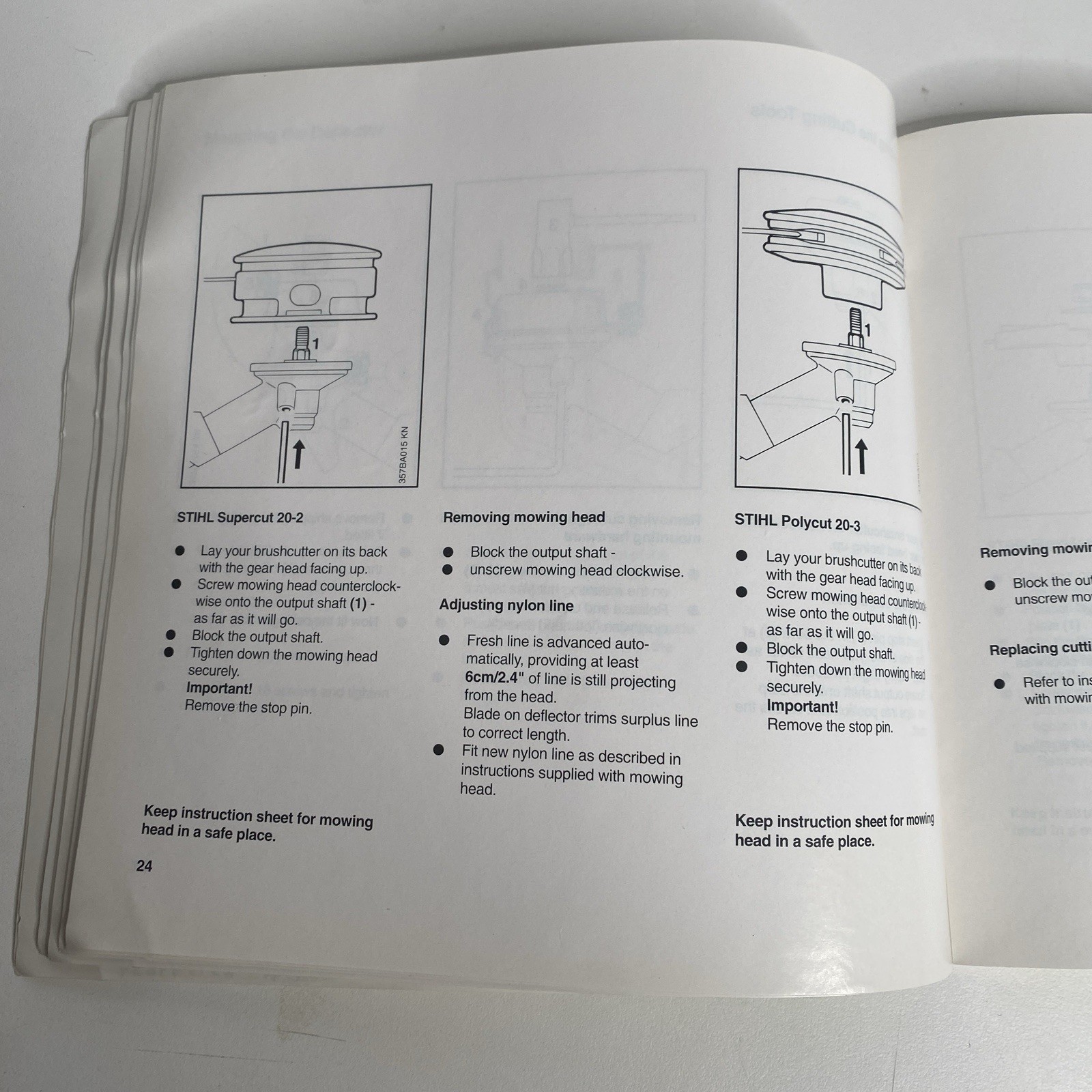 Stihl FS44 Weedeater Instruction Owner’s Manual Weed Eater Trimmer 55 Pages