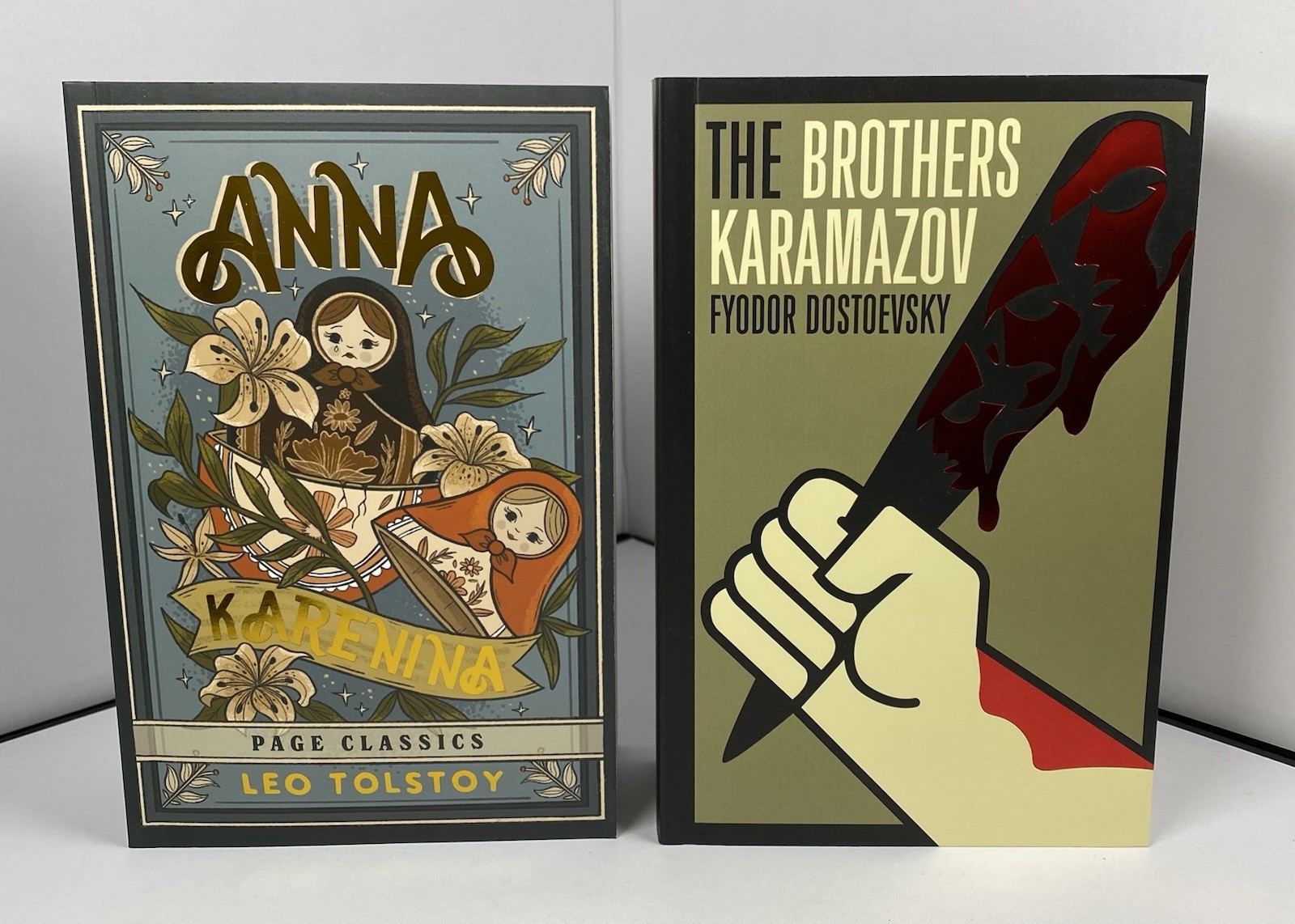 Anna Karenina, The Brothers Karamazov Russian Classics Lot Gift Set Paperback