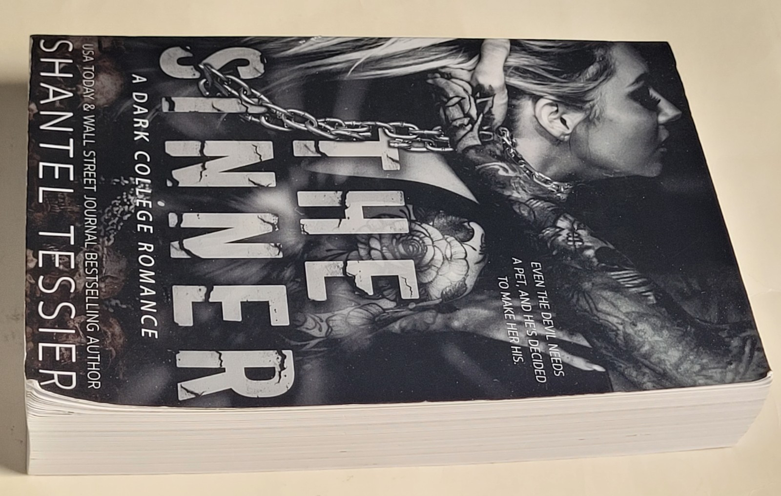 The Sinner – A Dark College Romance Shantel Tessier – Softcover – Preowned