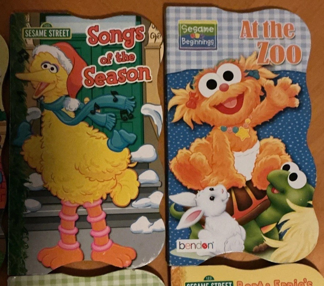 Bendon SESAME STREET Shaped Board Books Lot of 8 Beginnings & First Books 2000’s