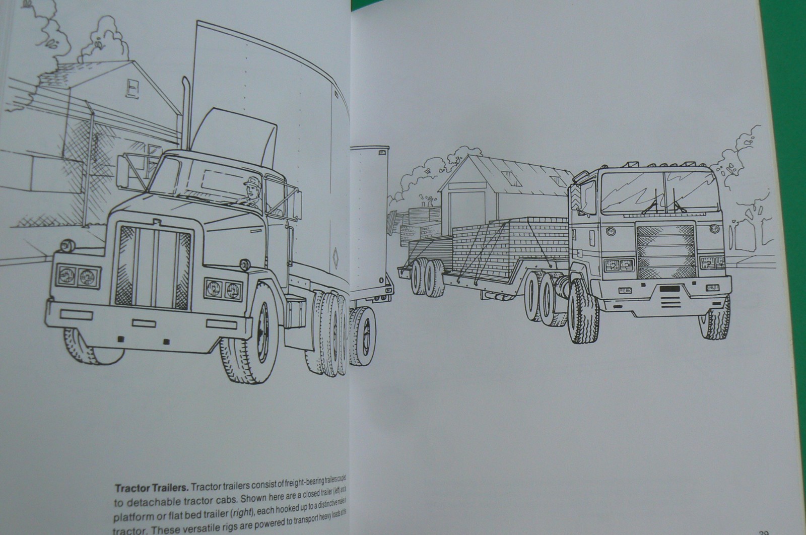 TRUCKS Coloring Book, Steven Petruccio, Dover 1995 BRAND NEW! 32-pages