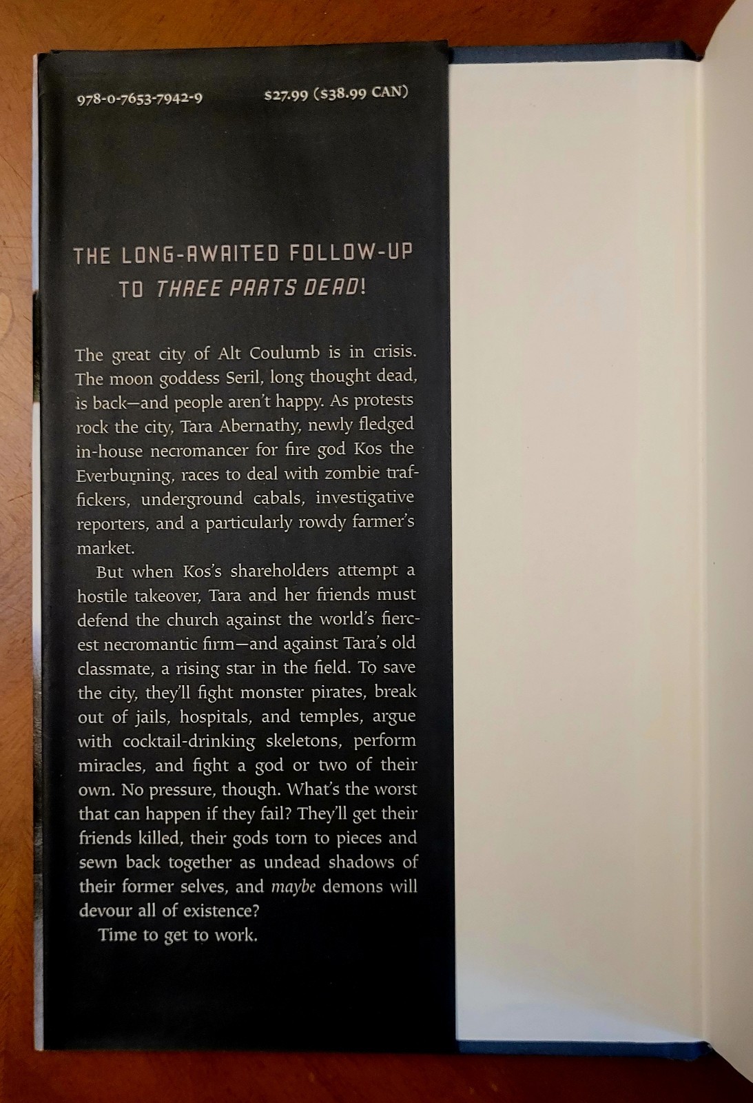 Max Gladstone. Four Roads Cross, first edition, 2016, 416 pages, new.