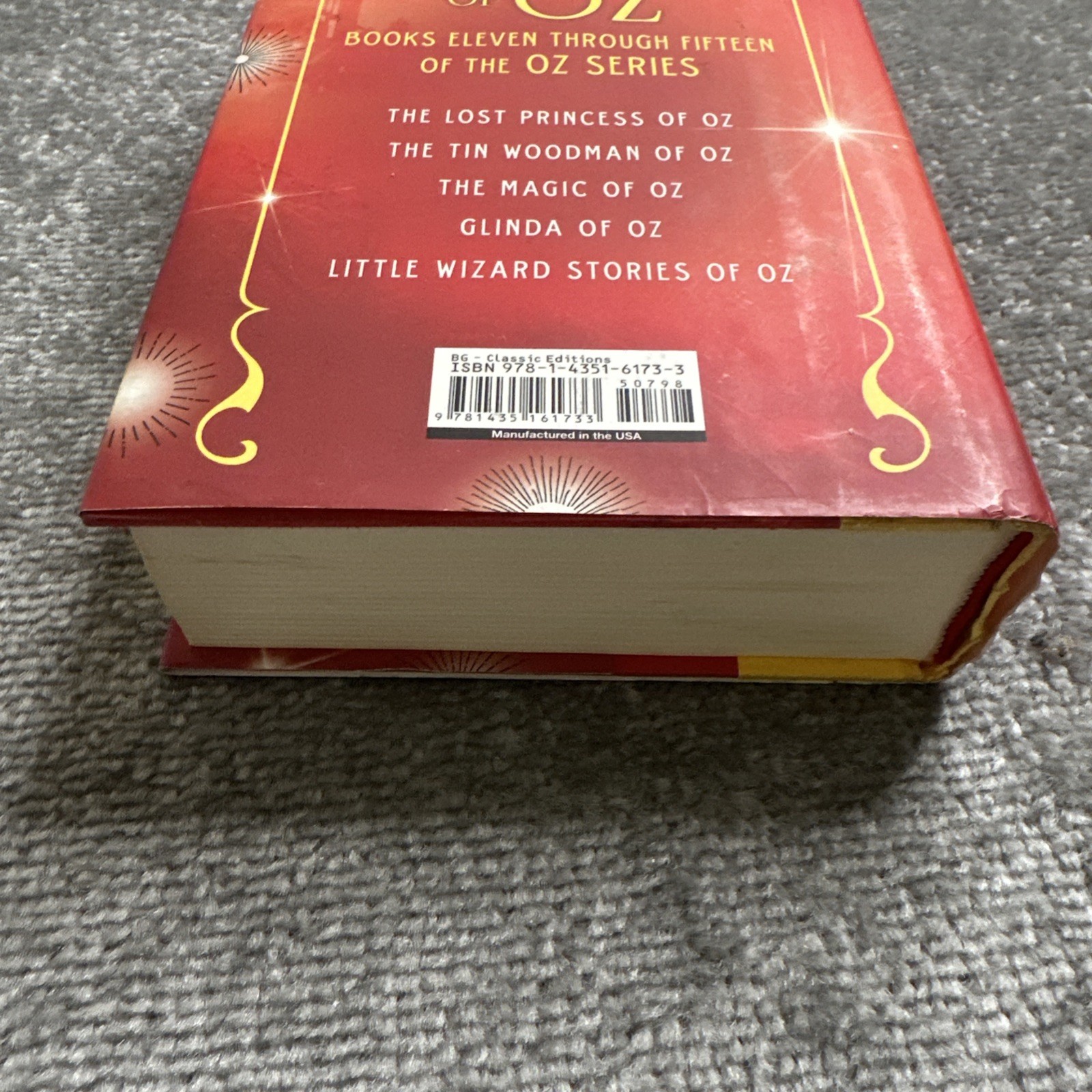 Lot Of 3 Novels 1 Through 15 of the Oz Series Hard Cover L. Frank Baum
