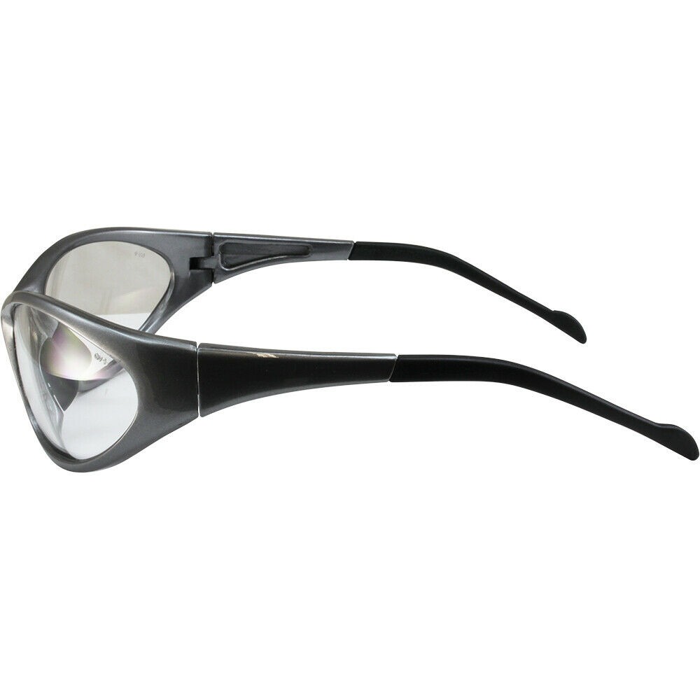Relfex Wrap Around Safety Glasses Clear UV400 Lens by Global Vision