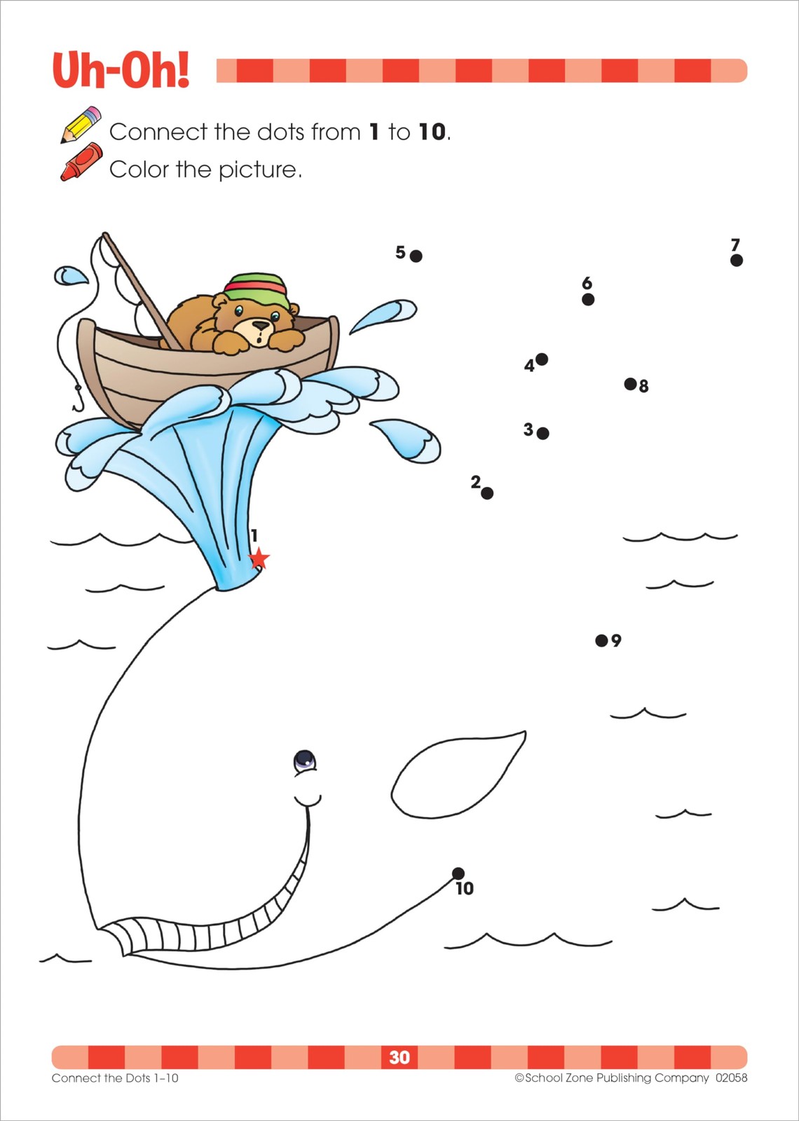 School Zone Connect the Dots Workbook: 32 Pages, Preschool, Kindergarten,…