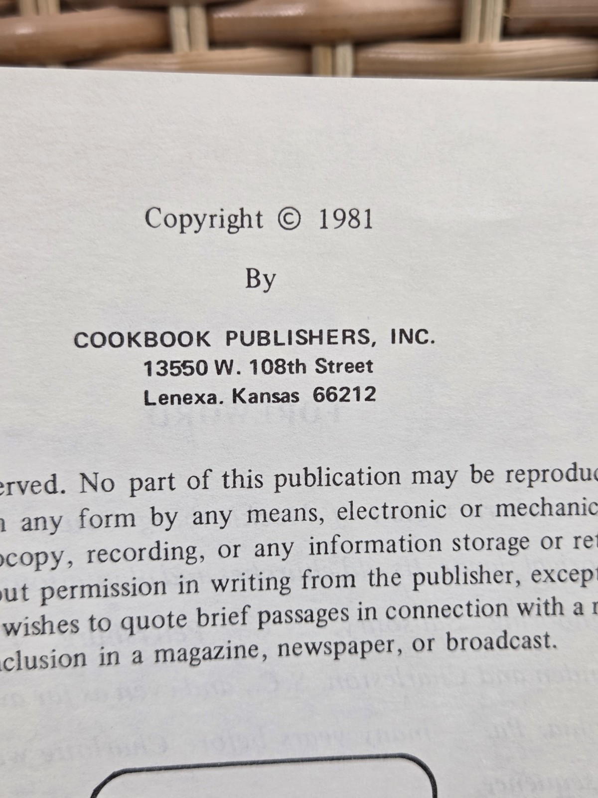Recipes From Historic North Mecklenburg NC Huntersville Woman’s Club 1981