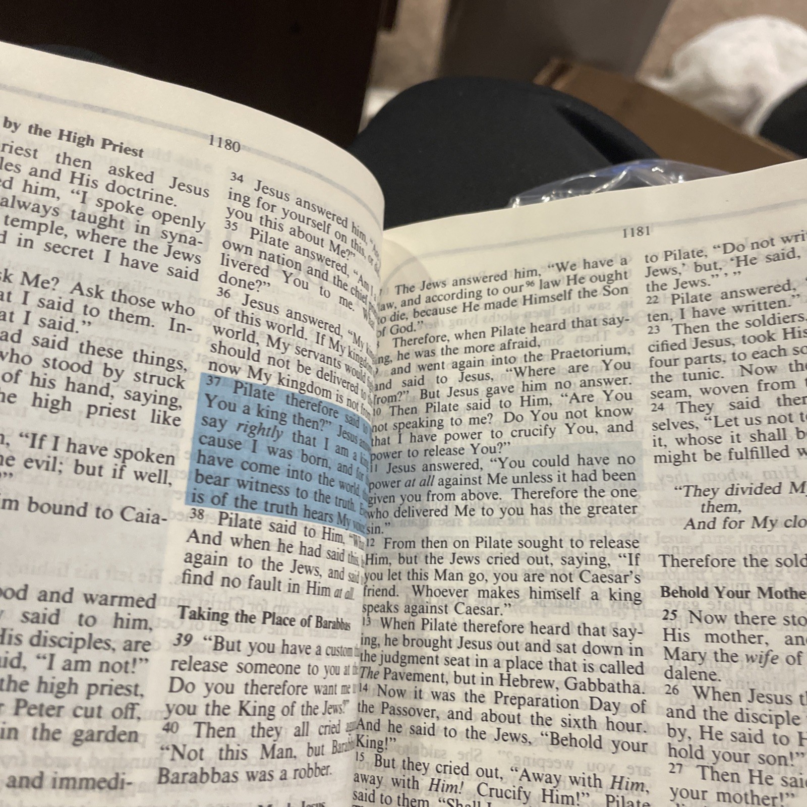 1984 Possibility Thinkers Bible New King James Version Nelson #402 Blue INDEXED