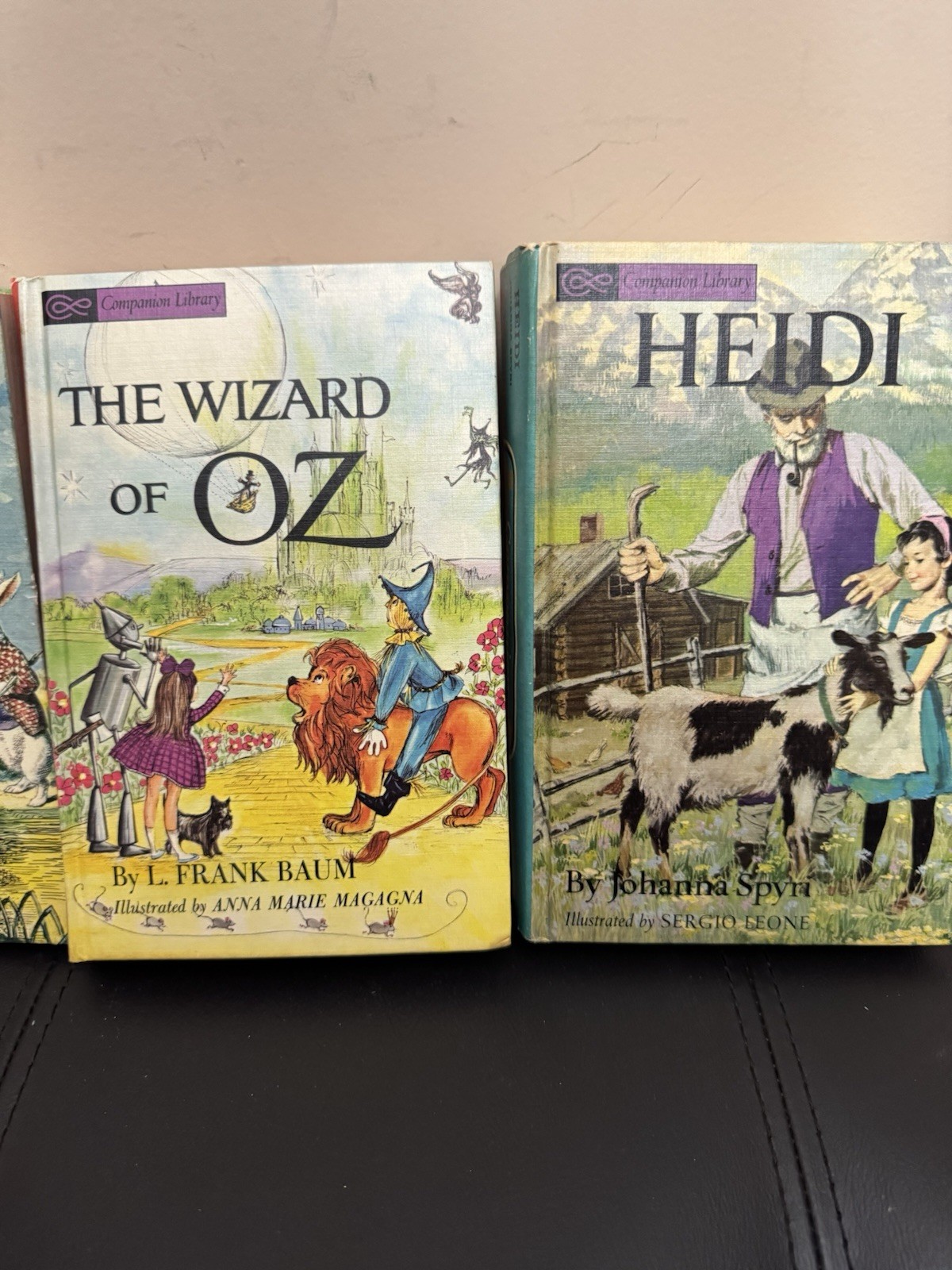 Companion Library Double-Sided Classics 4 Book Lot Oz Alice Grimm