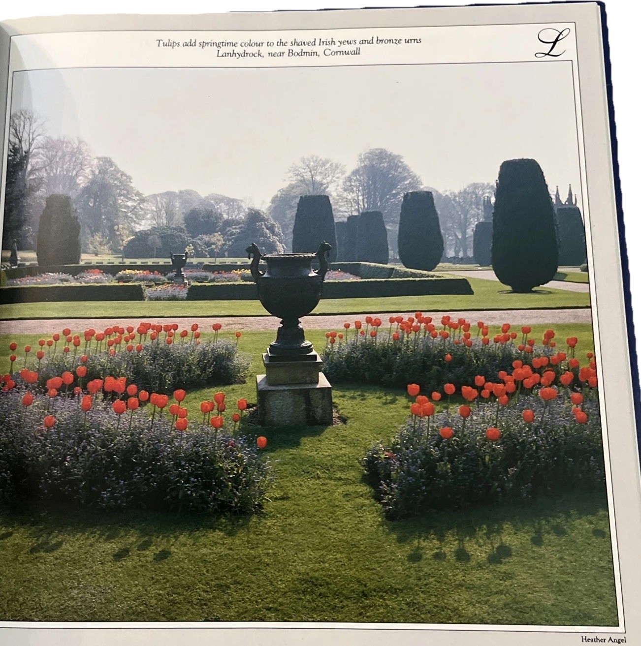 The English Garden Address Book Hardcover By Four Seasons Publishing 8.5 in Blue