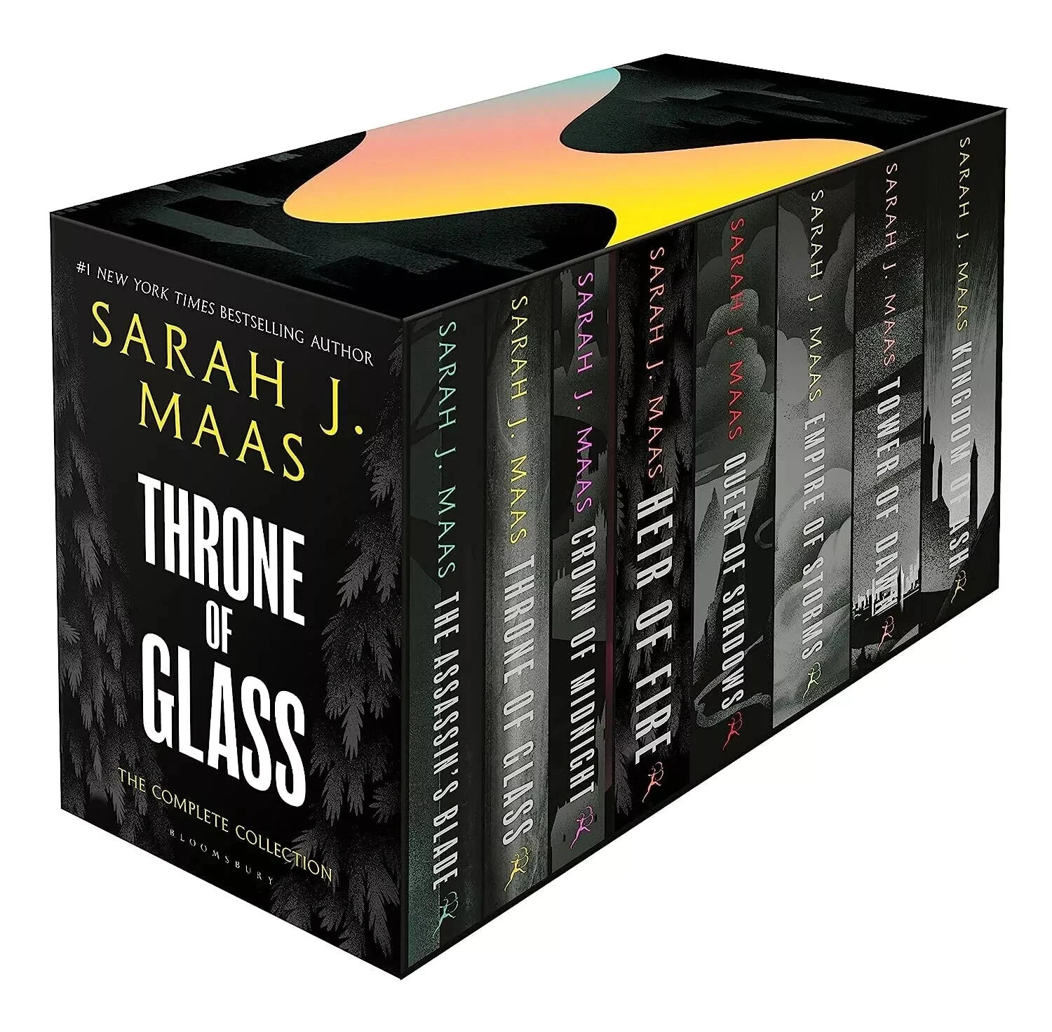 Throne of Glass 8 Books Box Set By Sarah J. Maas, Paperback ..New…