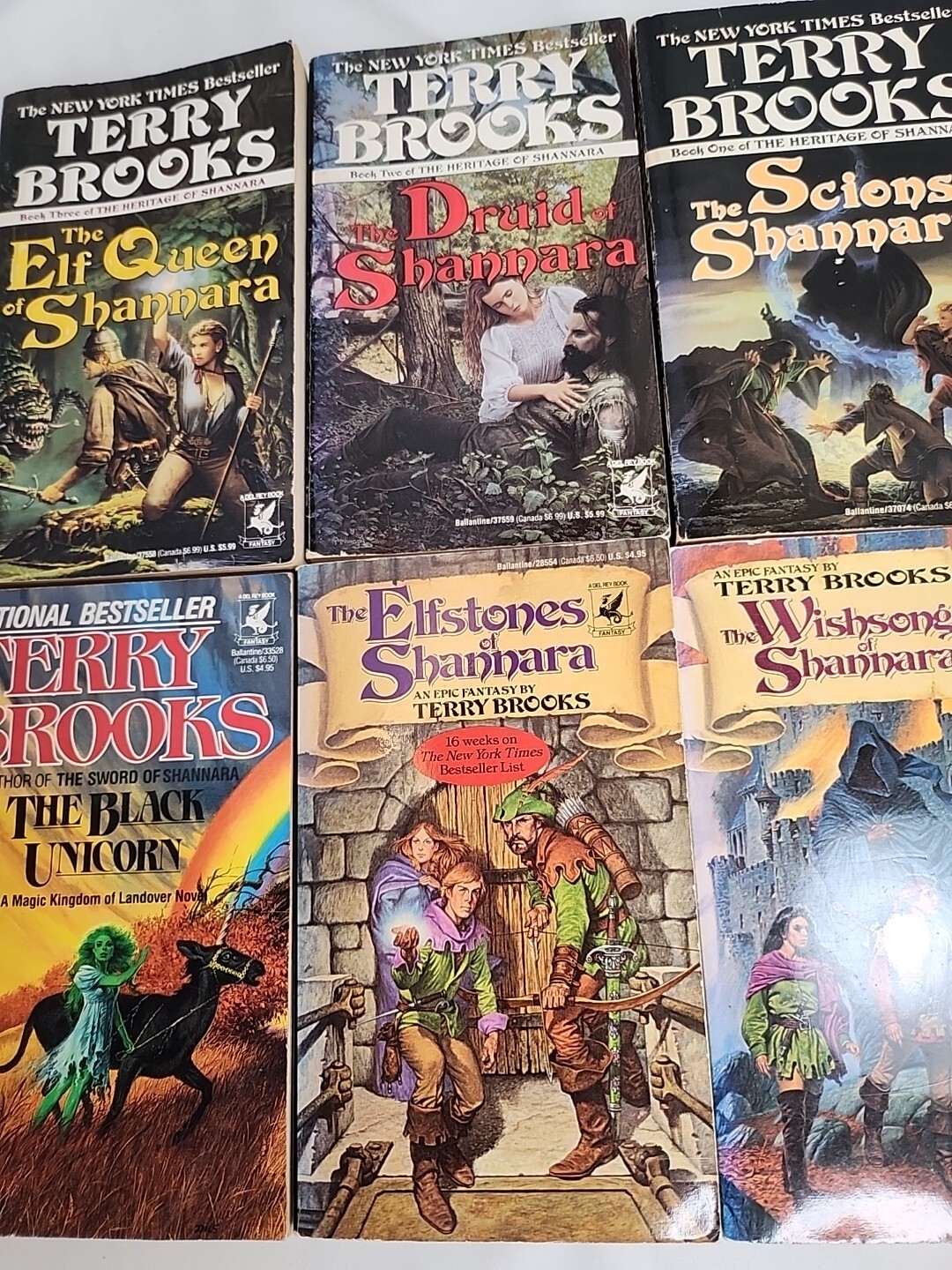 8 Terry Brooks Book Lot Shannara Series in Good/Great Condition FREE SHIPPING