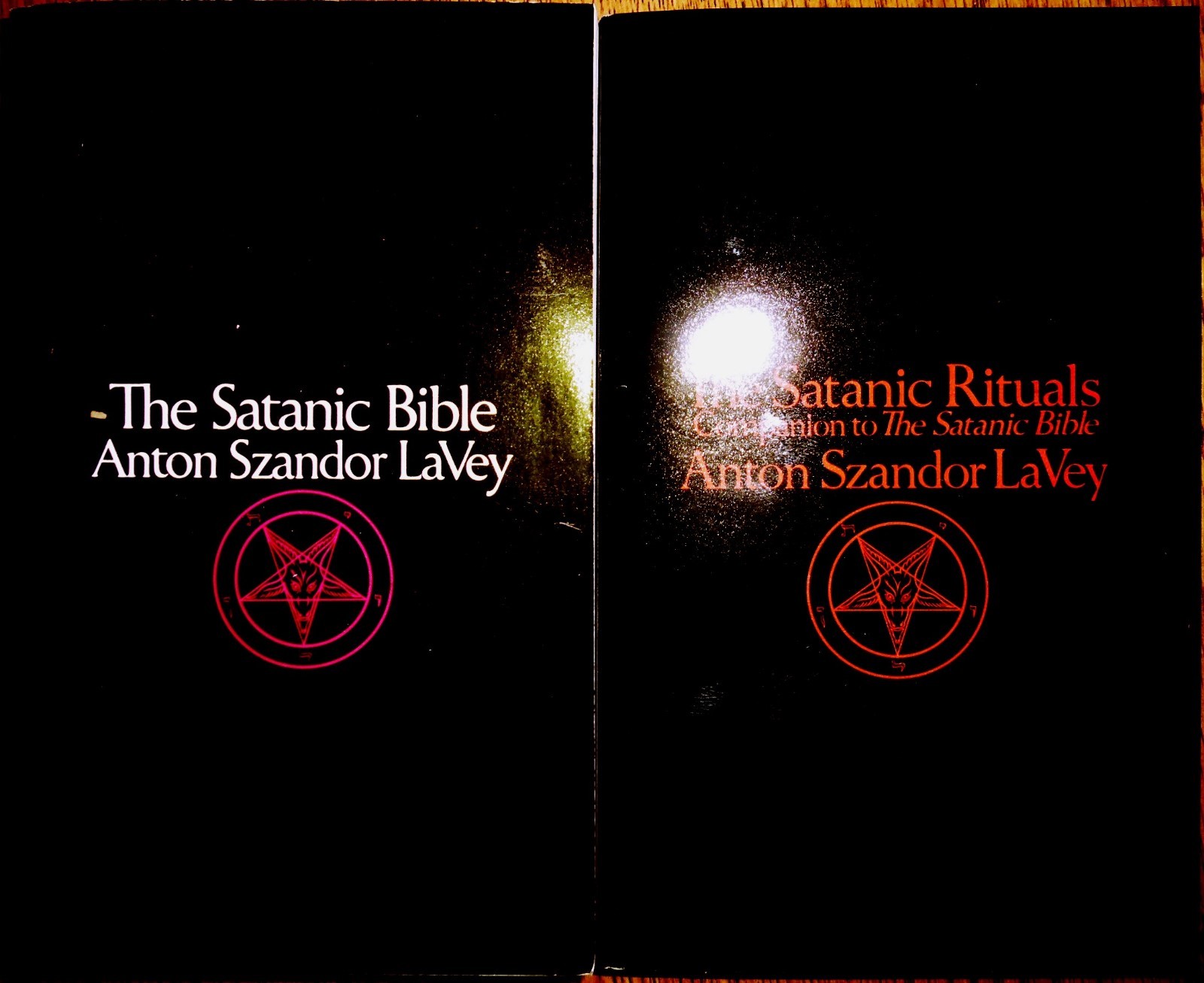 THE SATANIC BIBLE & SATANIC RITUALS books Anton LaVey satanism lot + FREE GIFTS!