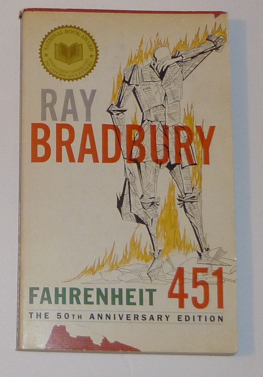 Fahrenheit 451 By Ray Bradbury book 50th Anniversary Edition Del Rey Paperback