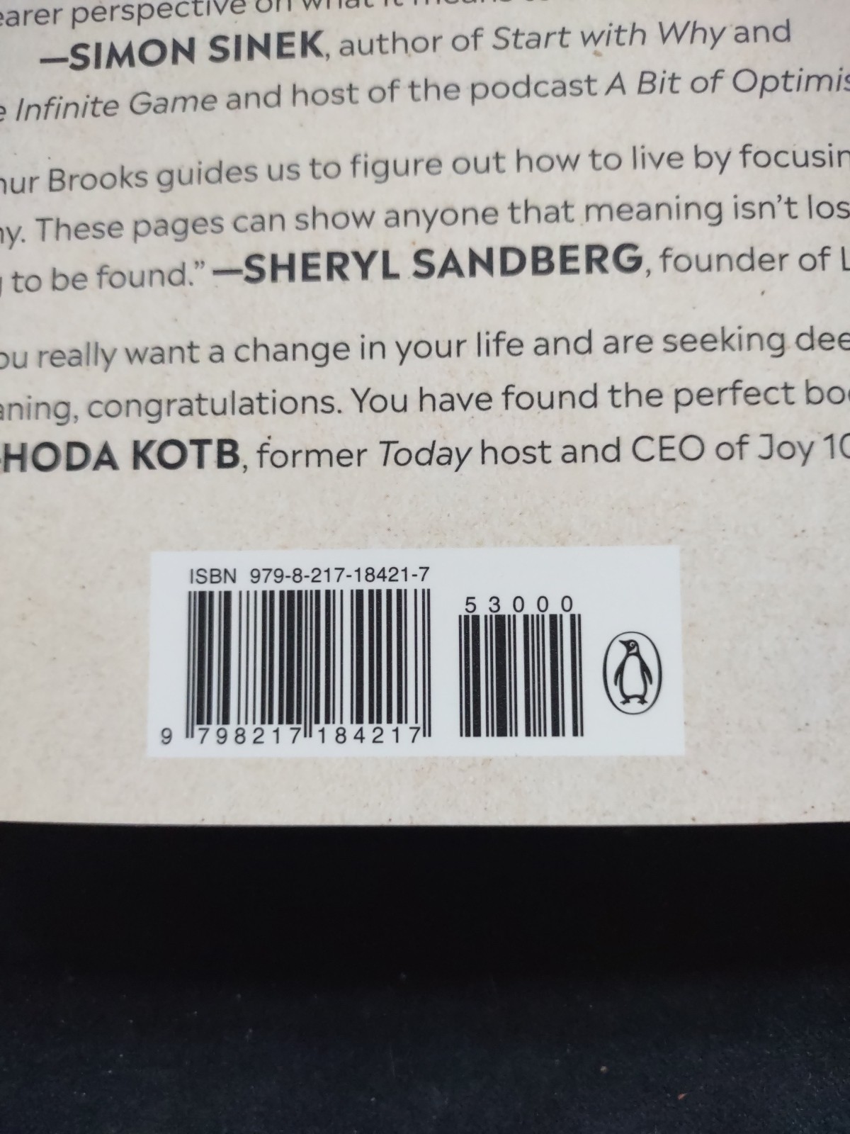 SIGNED The Meaning Of Your Life Arthur C Brooks Hardcover Book Self Help Purpose