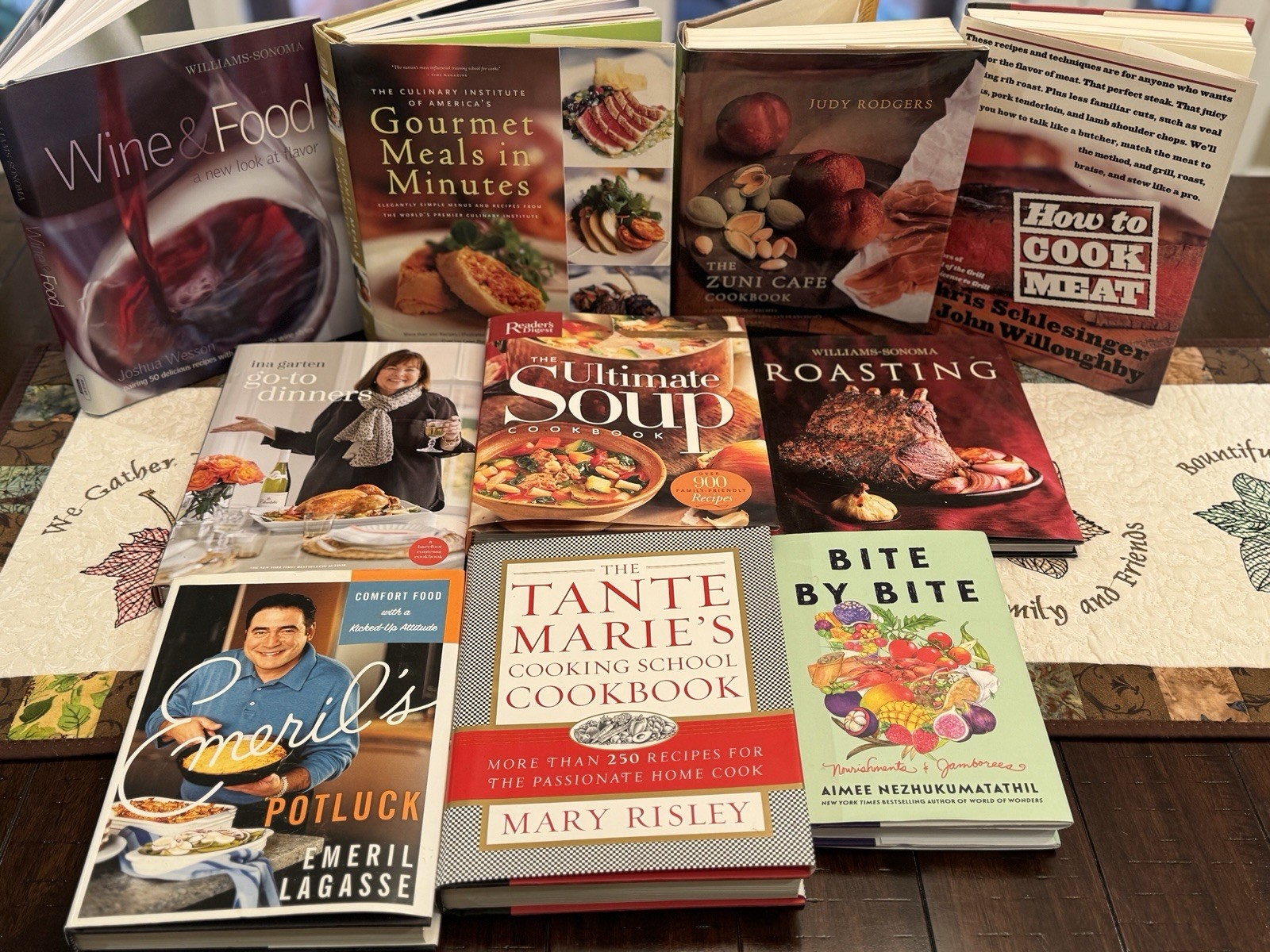 Curated Gourmet Cooking Library | 10 Premium HC/DJ Books | Zuni Cafe First Ed. |