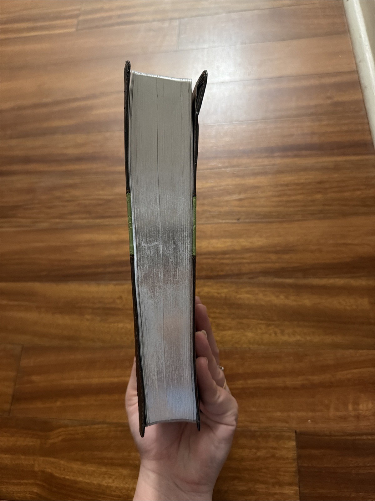 ESV MacArthur Drawing Near Devotional Bible TruTone Charcoal/Sage Trail Design