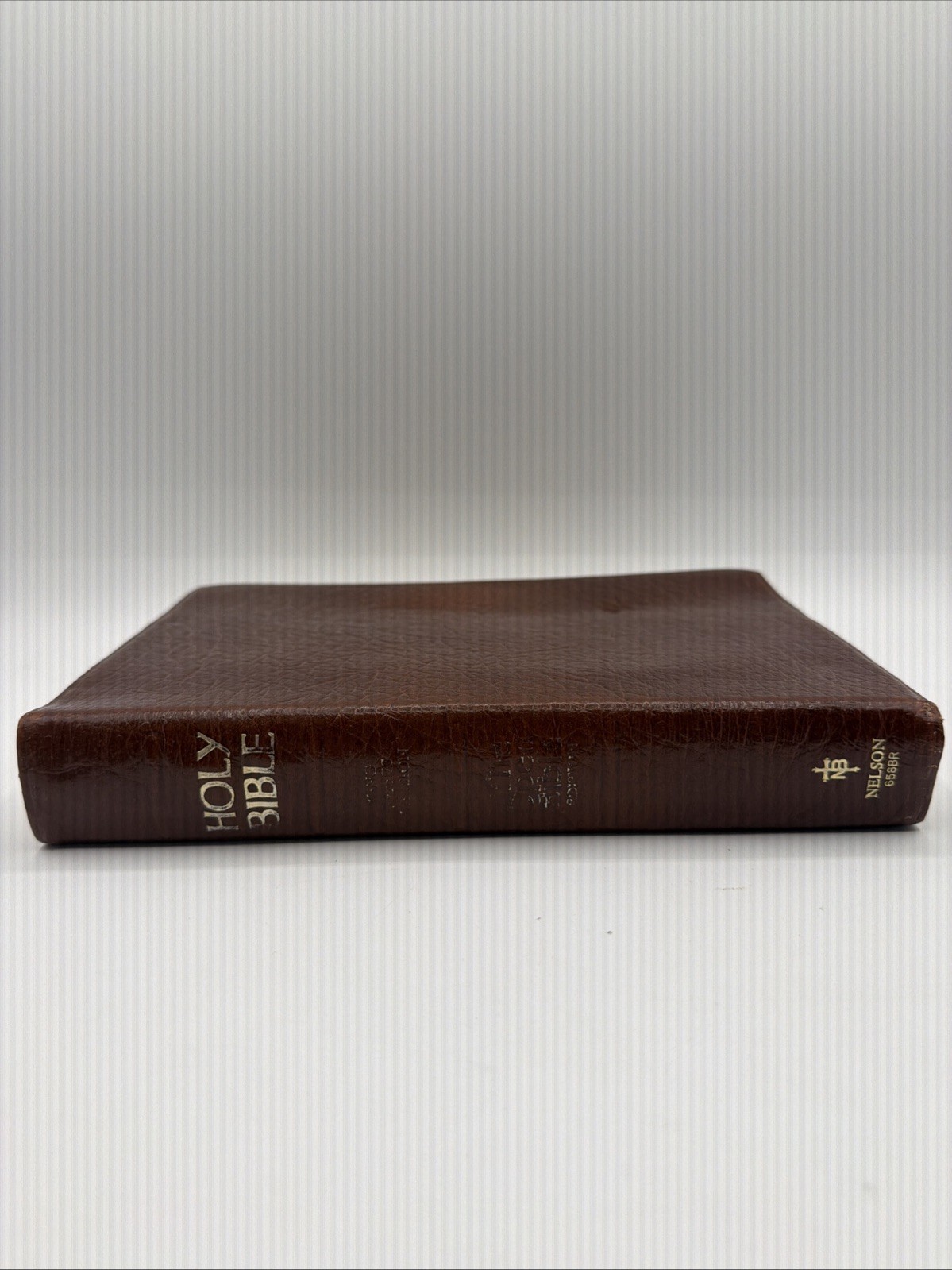 Holy Bible The Open Bible Edition Nelson 658BR Brown Leather 1975 Red Letter