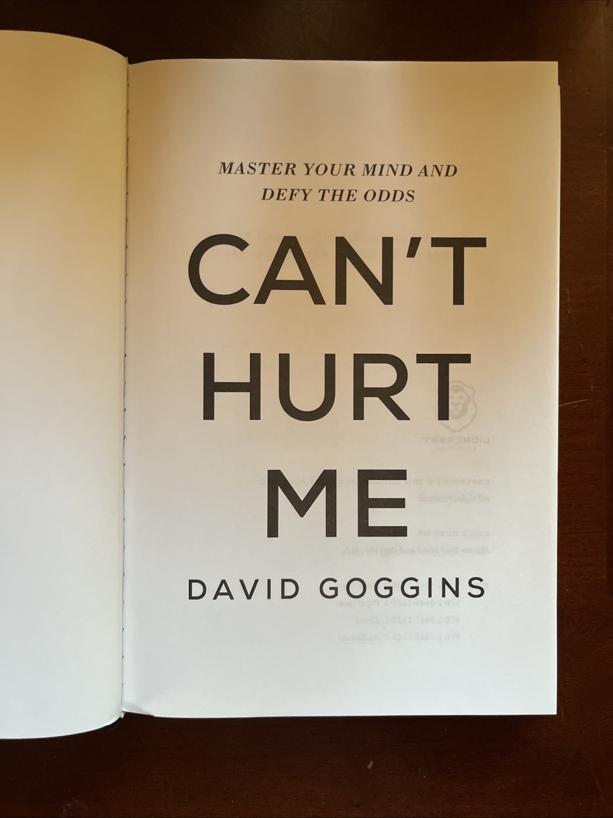 Can’t Hurt Me by David Goggins (2018, Hardcover, First Edition/1st Printing)