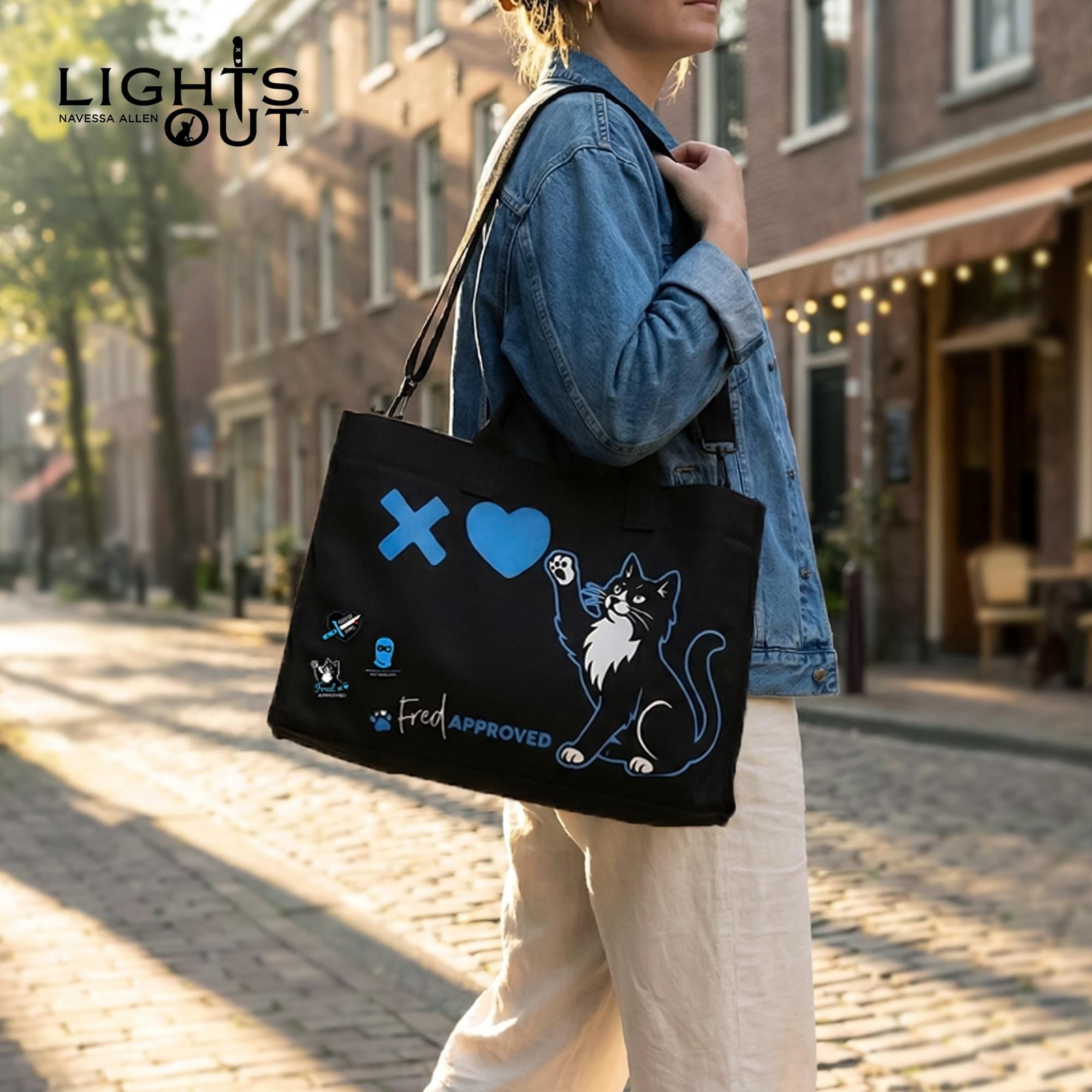 Lights Out Navessa “Allen Fred Approved” Tote Bag